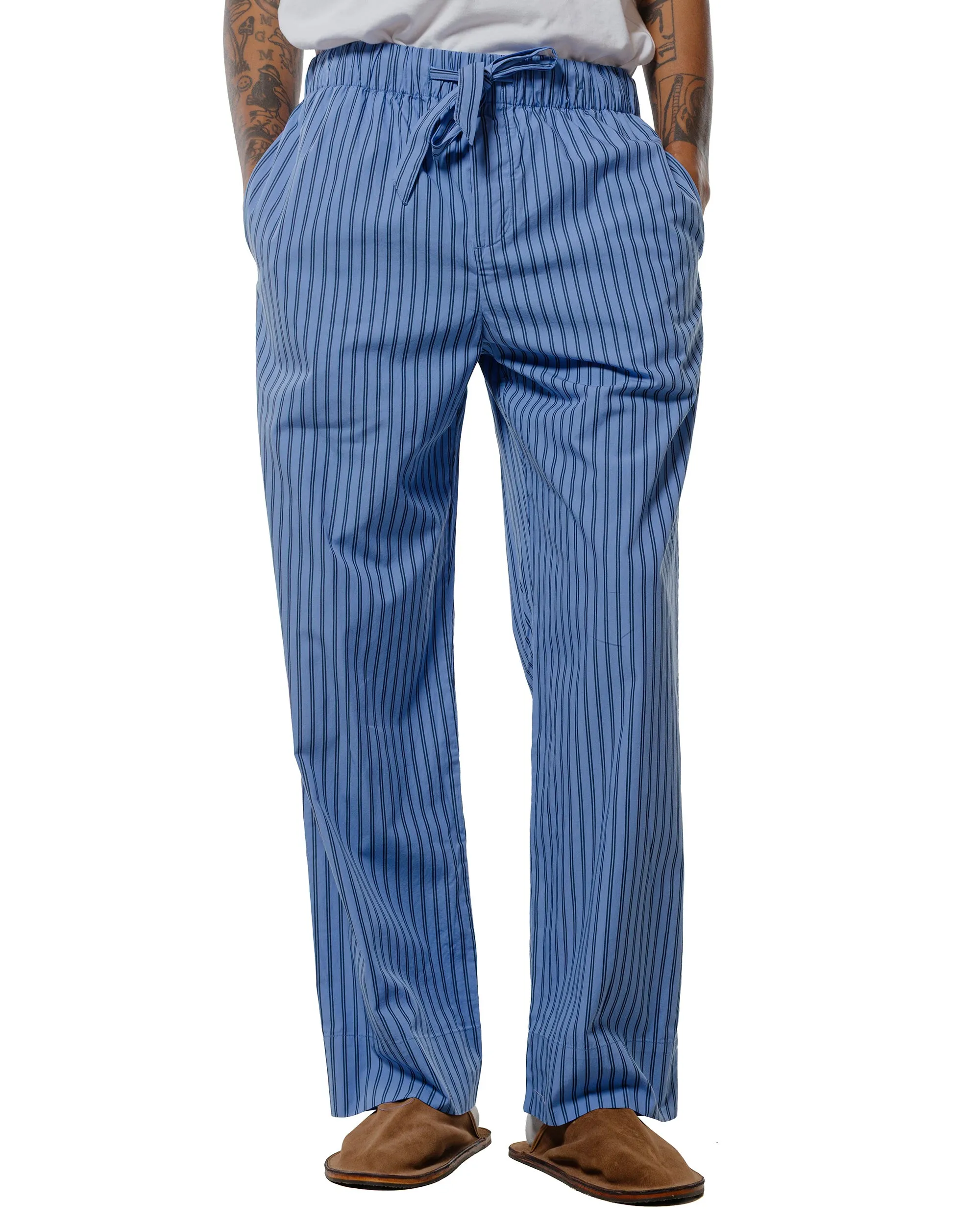 Tekla Poplin Pyjama Pants Boro Stripes sold by Lost & Found product image thumbnail 2