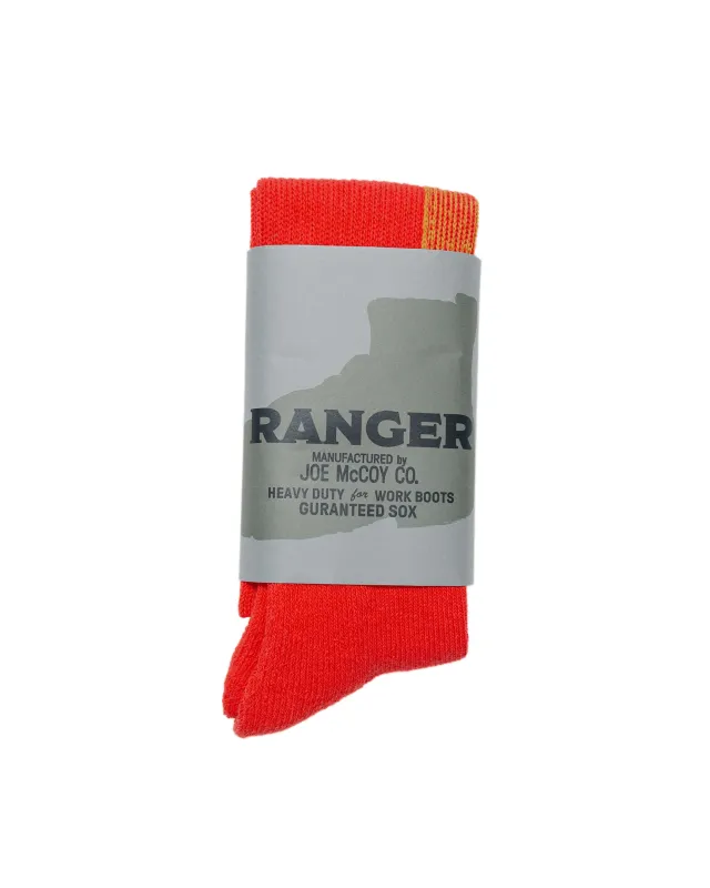 The Real McCoy’s MA22106 Buco Socks 'Ranger' Red sold by Lost & Found