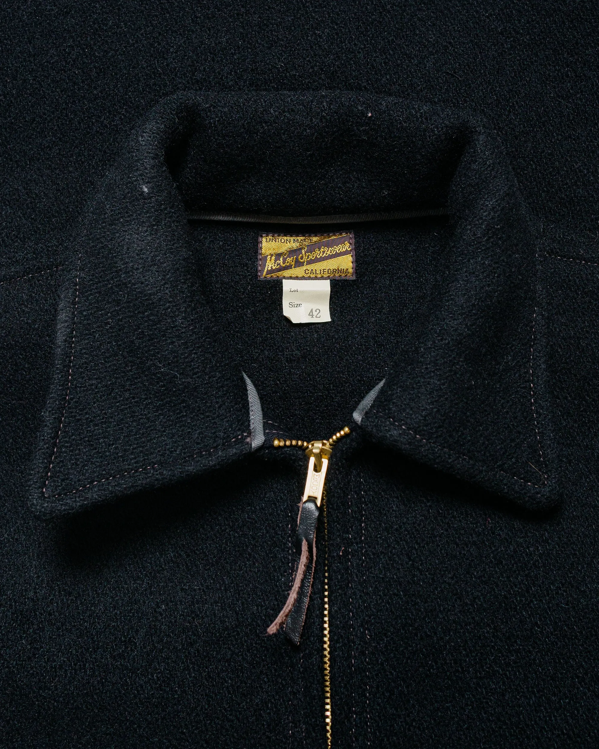 The Real McCoy's MJ25111 Wool Field Sports Jacket Black sold by Lost & Found product image thumbnail 5