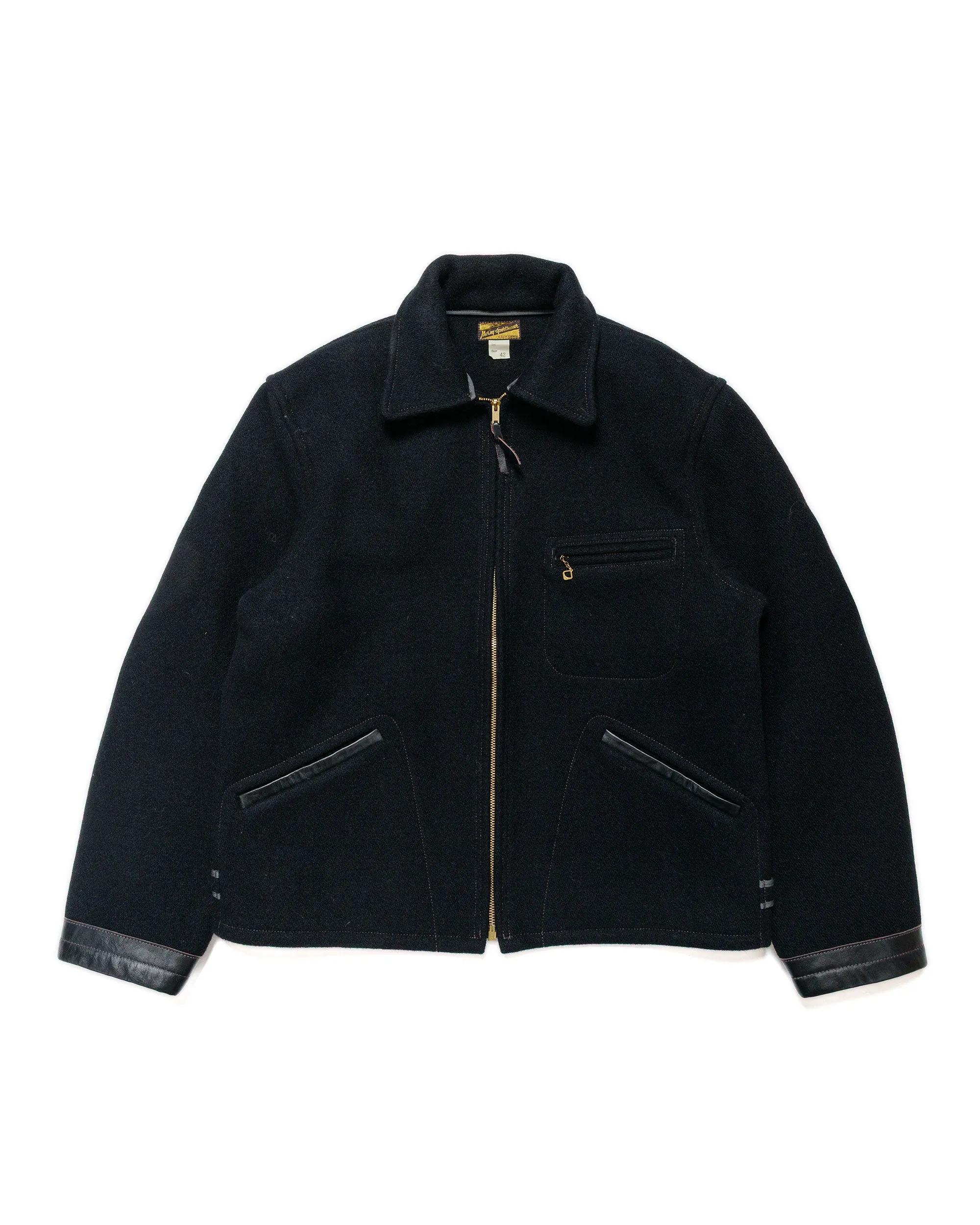 The Real McCoy's MJ25111 Wool Field Sports Jacket Black sold by Lost & Found