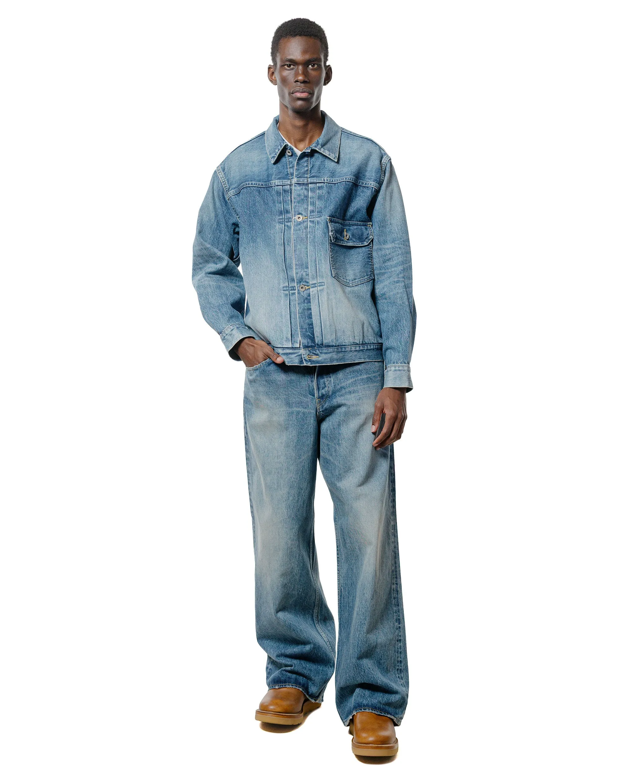 marka Type-1 Denim Jacket 13.5oz Selvedge Denim Used Washed sold by Lost & Found product image thumbnail 4