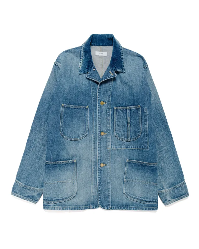marka Denim Coverall Jacket 13.5oz Selvedge Denim Used Wash sold by Lost & Found