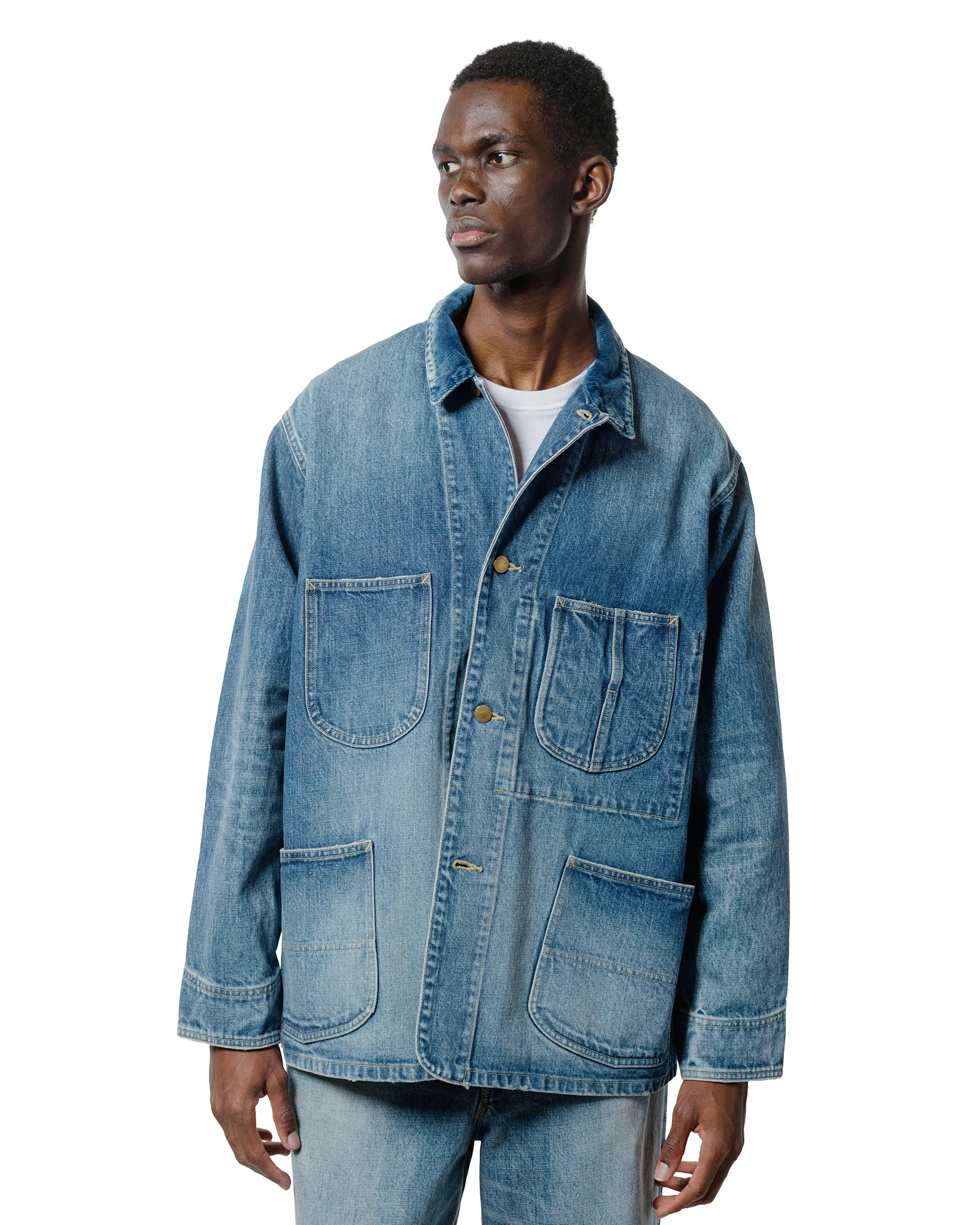 marka Denim Coverall Jacket 13.5oz Selvedge Denim Used Wash sold by Lost & Found product image thumbnail 2