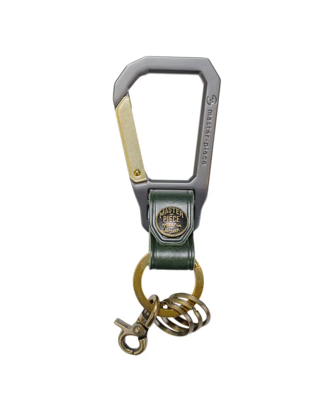 master-piece Carabiner Key Ring Green sold by Lost & Found