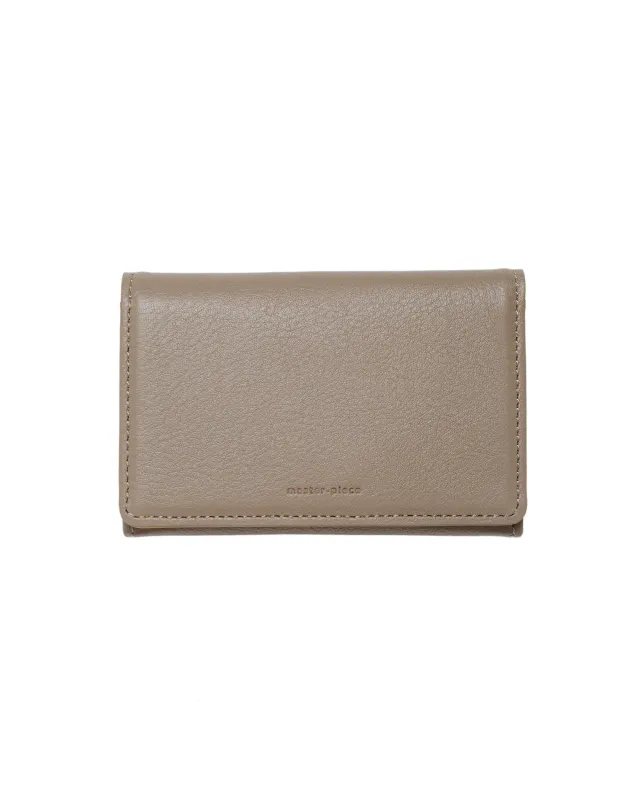 master-piece Refine Card Case Gray sold by Lost & Found