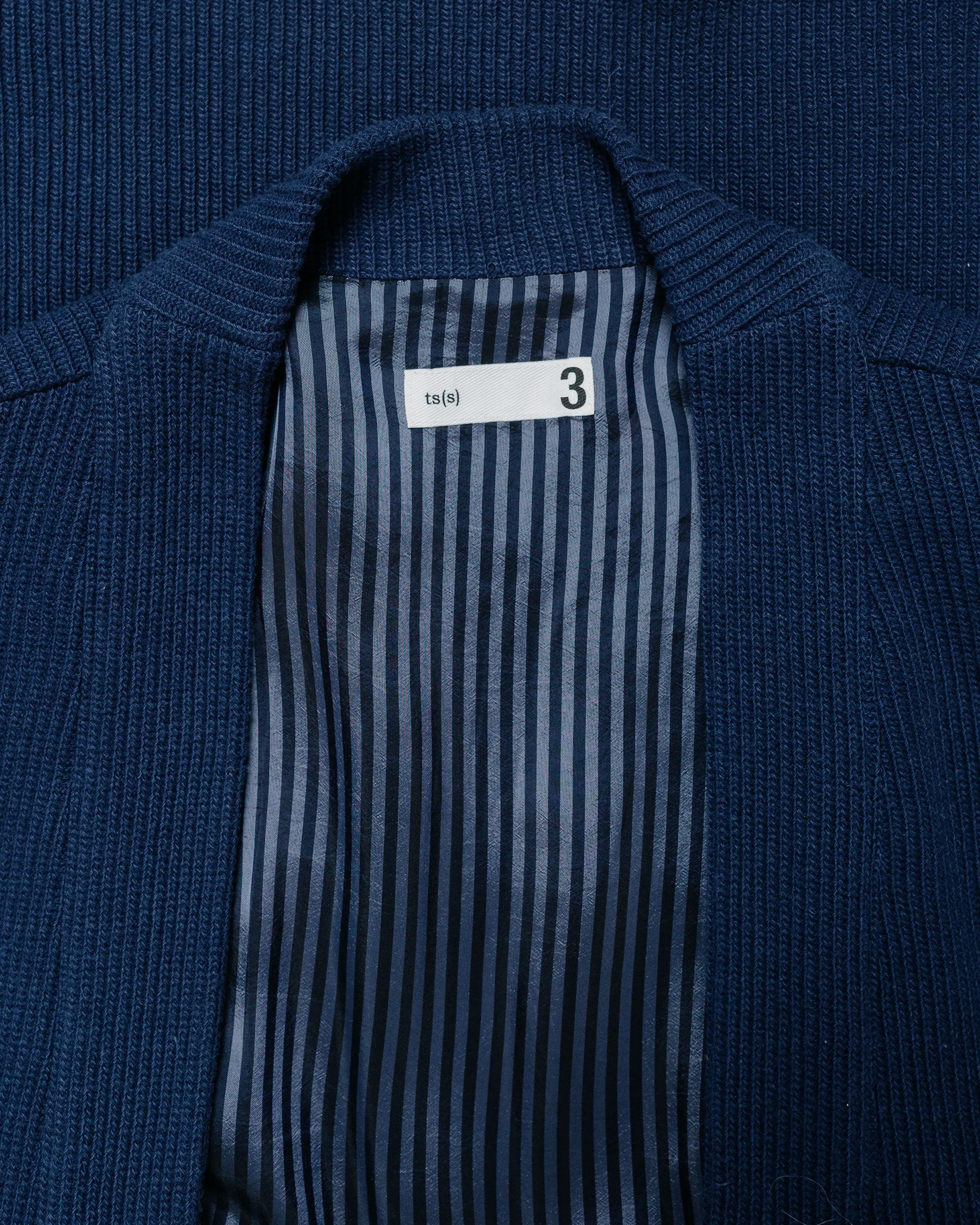 ts(s) Lined Easy Cardigan Rib Stitch Cotton Jersey Navy sold by Lost & Found product image thumbnail 5