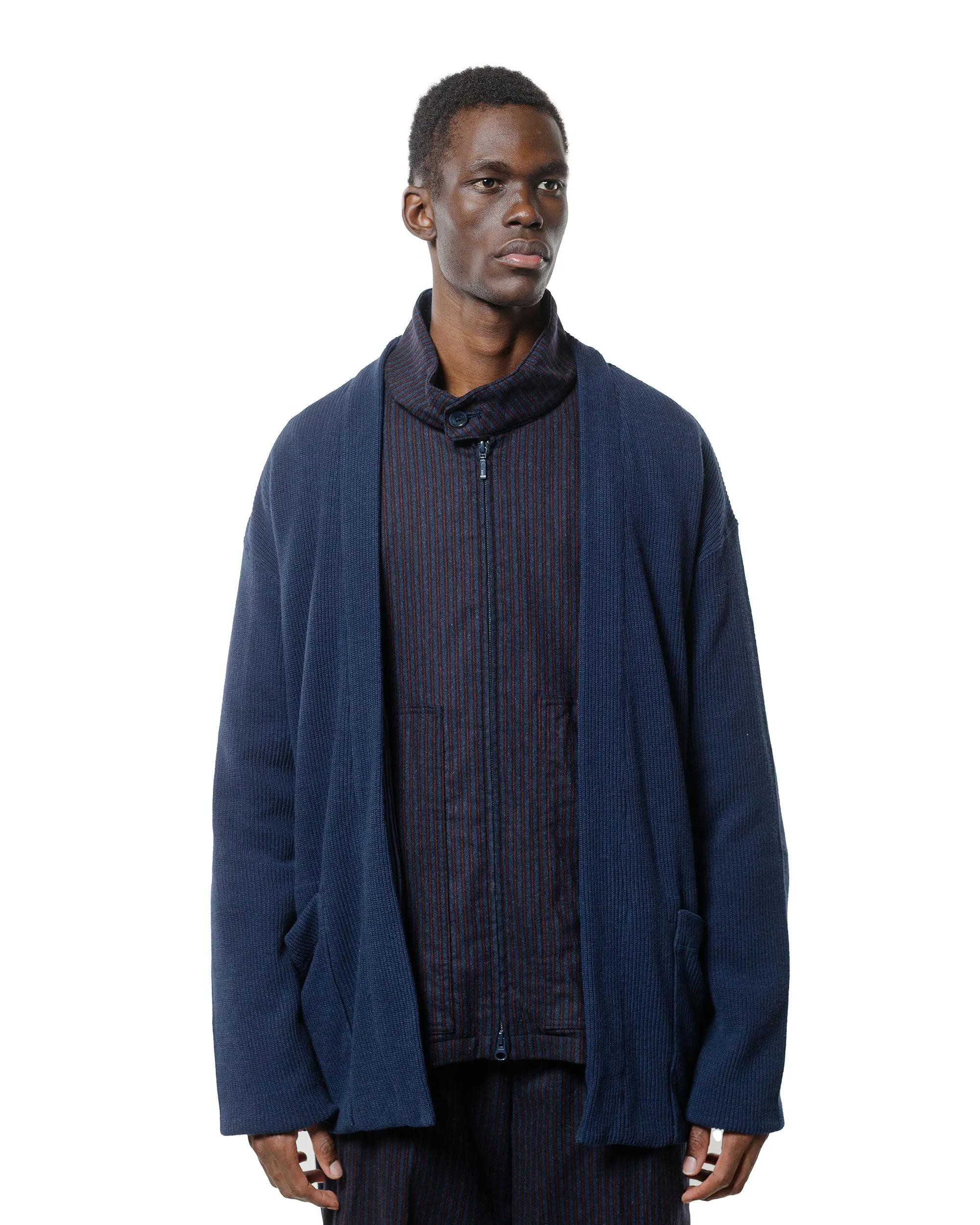 ts(s) Lined Easy Cardigan Rib Stitch Cotton Jersey Navy sold by Lost & Found product image thumbnail 2