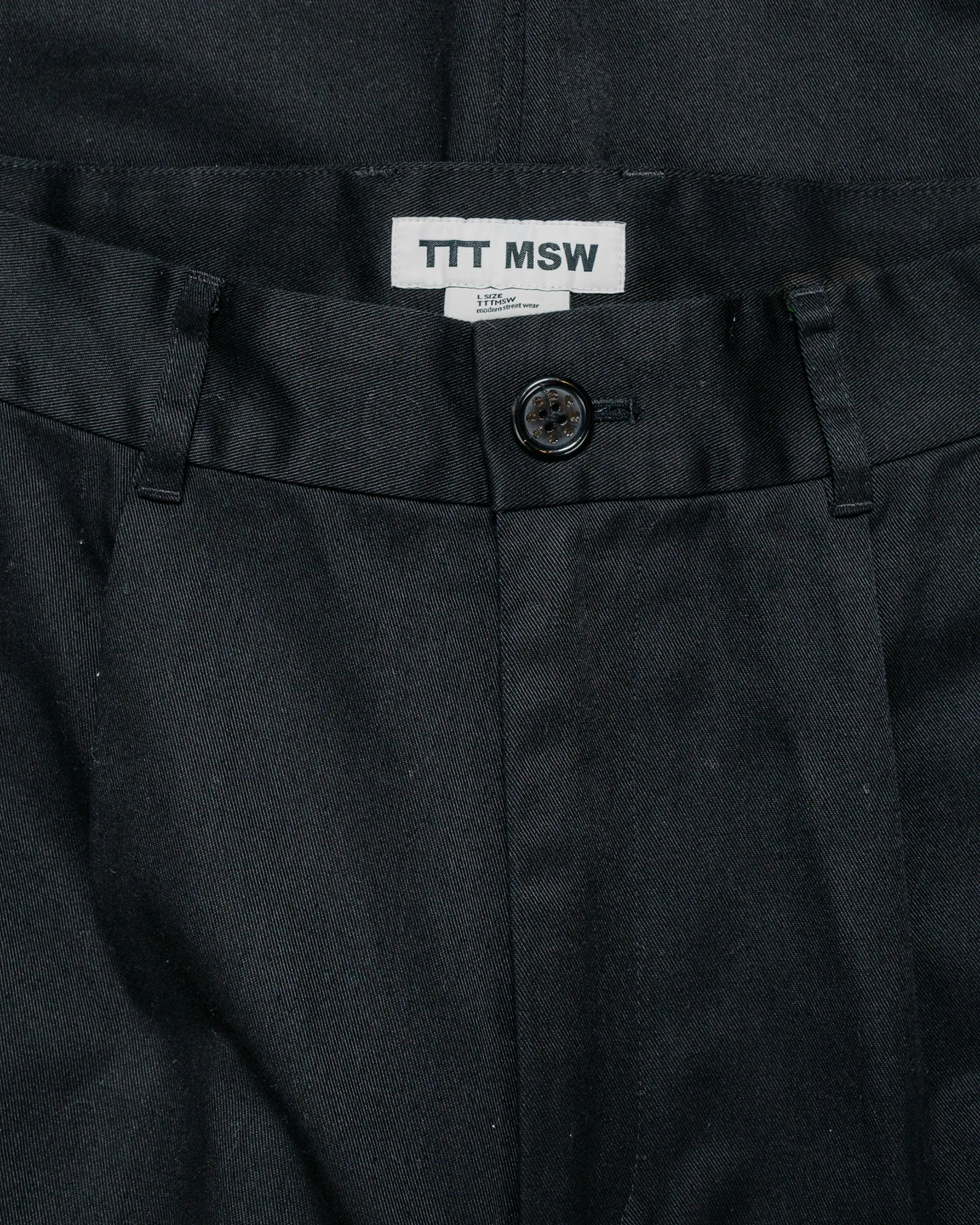 TTT MSW Chino Slacks Black sold by Lost & Found product image thumbnail 5