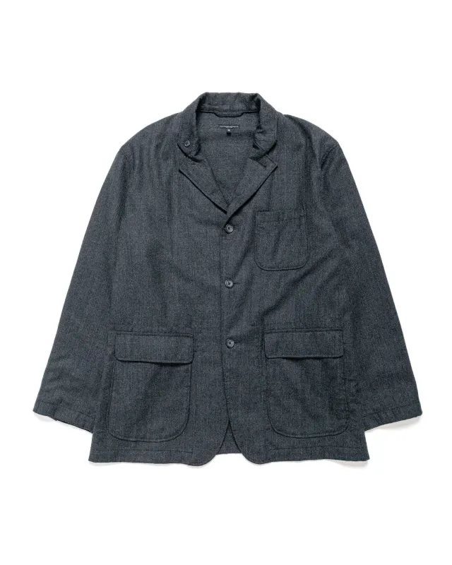 Engineered Garments Loiter Jacket Charcoal High Count Worsted Wool sold by Lost & Found