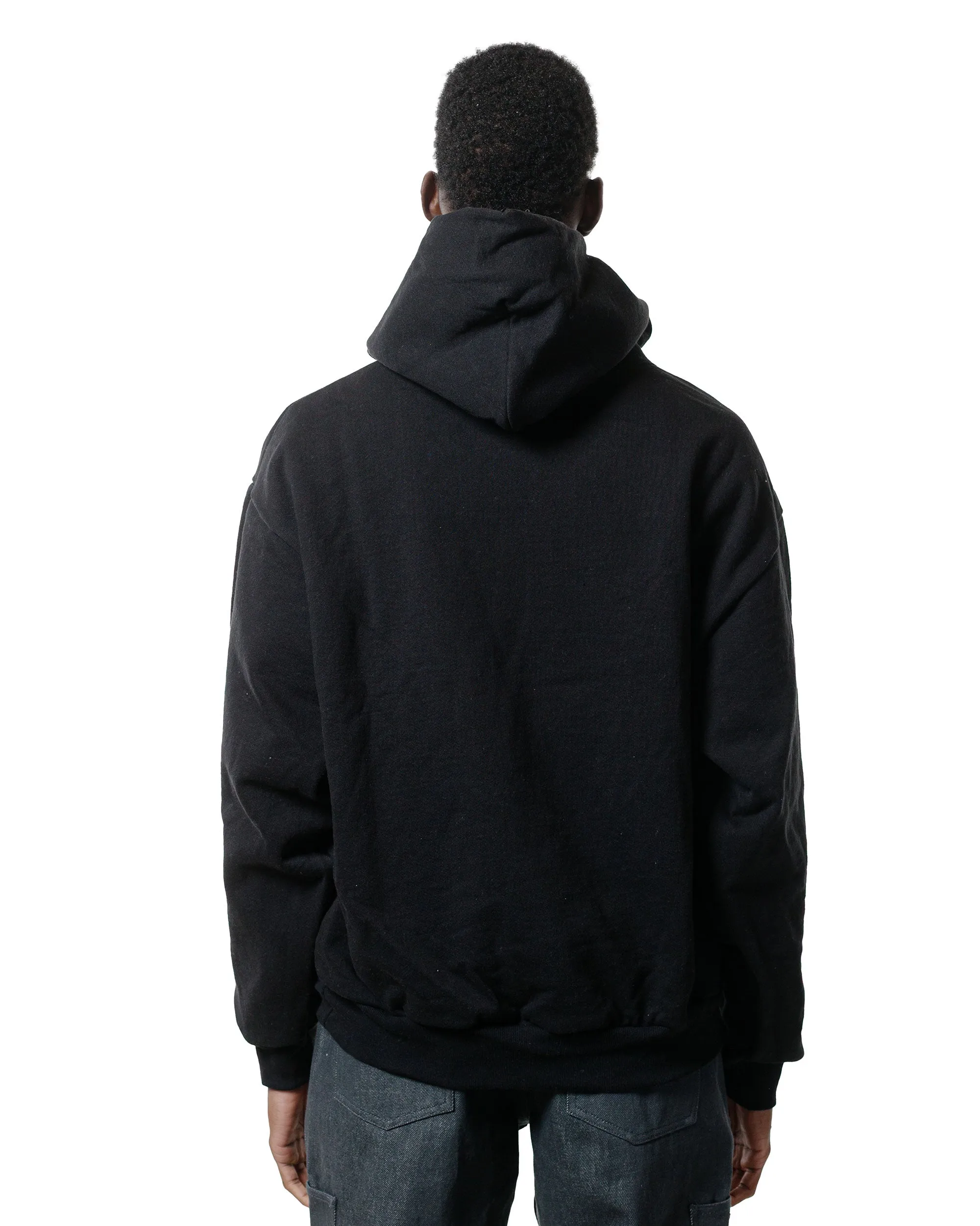 Randy's Garments Heavyweight Logo Cross-Neck Hoodie Black 14oz Cotton sold by Lost & Found product image thumbnail 3