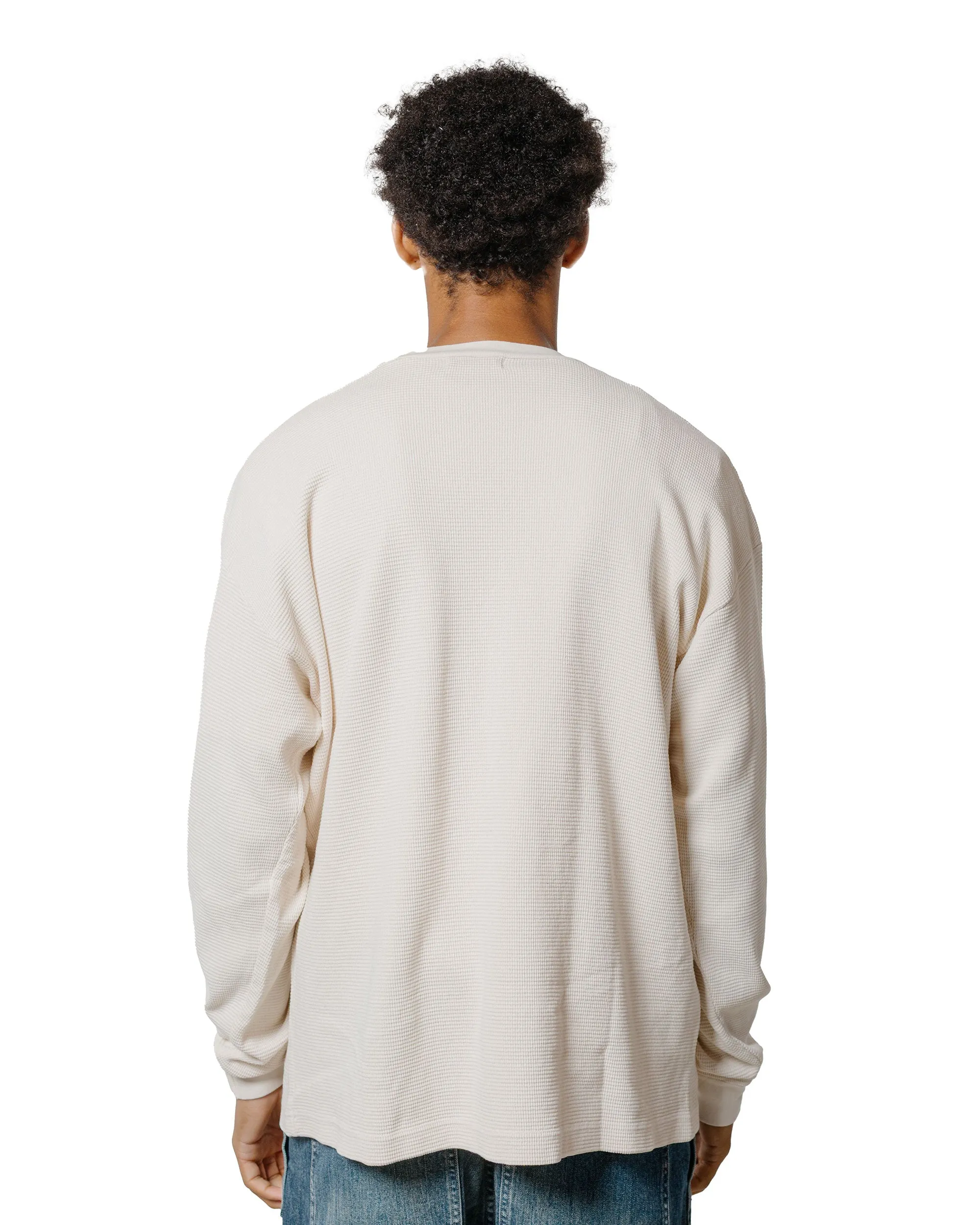 Randy's Garments Heavyweight Thermal Crewneck Natural sold by Lost & Found product image thumbnail 3