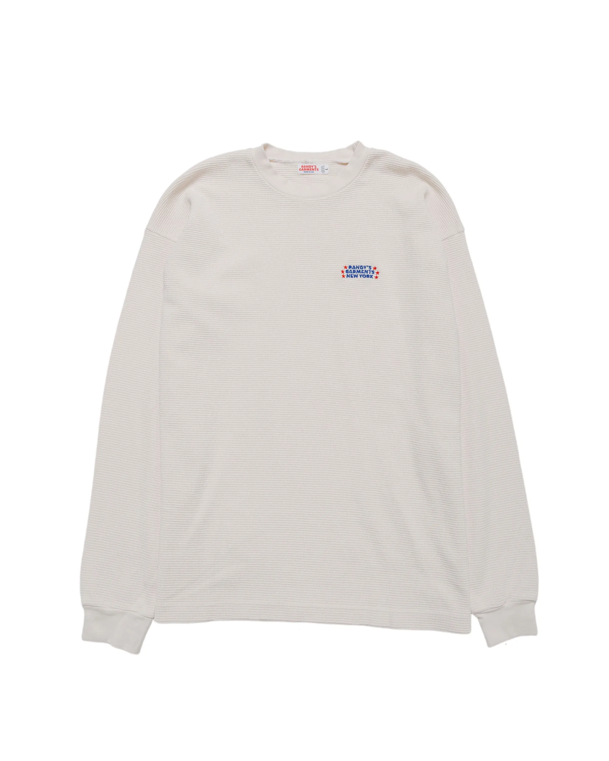 Randy's Garments Heavyweight Thermal Crewneck Natural sold by Lost & Found