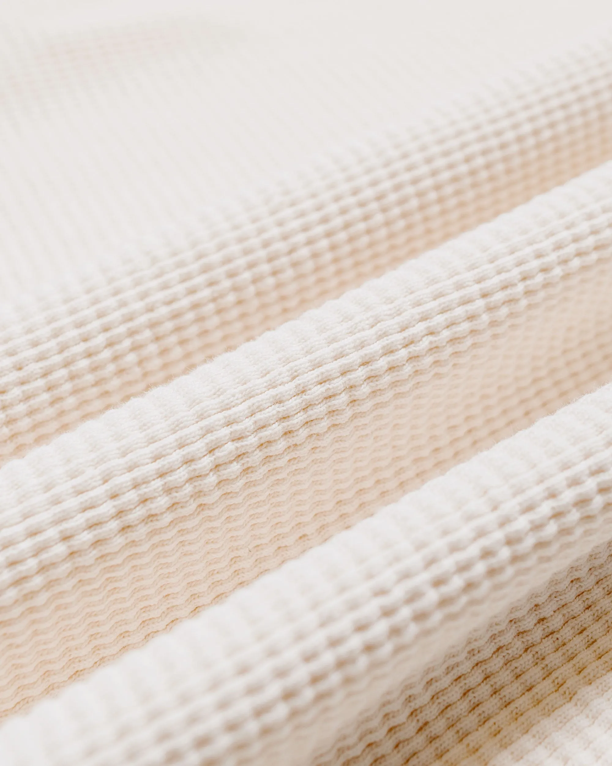 Randy's Garments Heavyweight Thermal Crewneck Natural sold by Lost & Found product image thumbnail 5