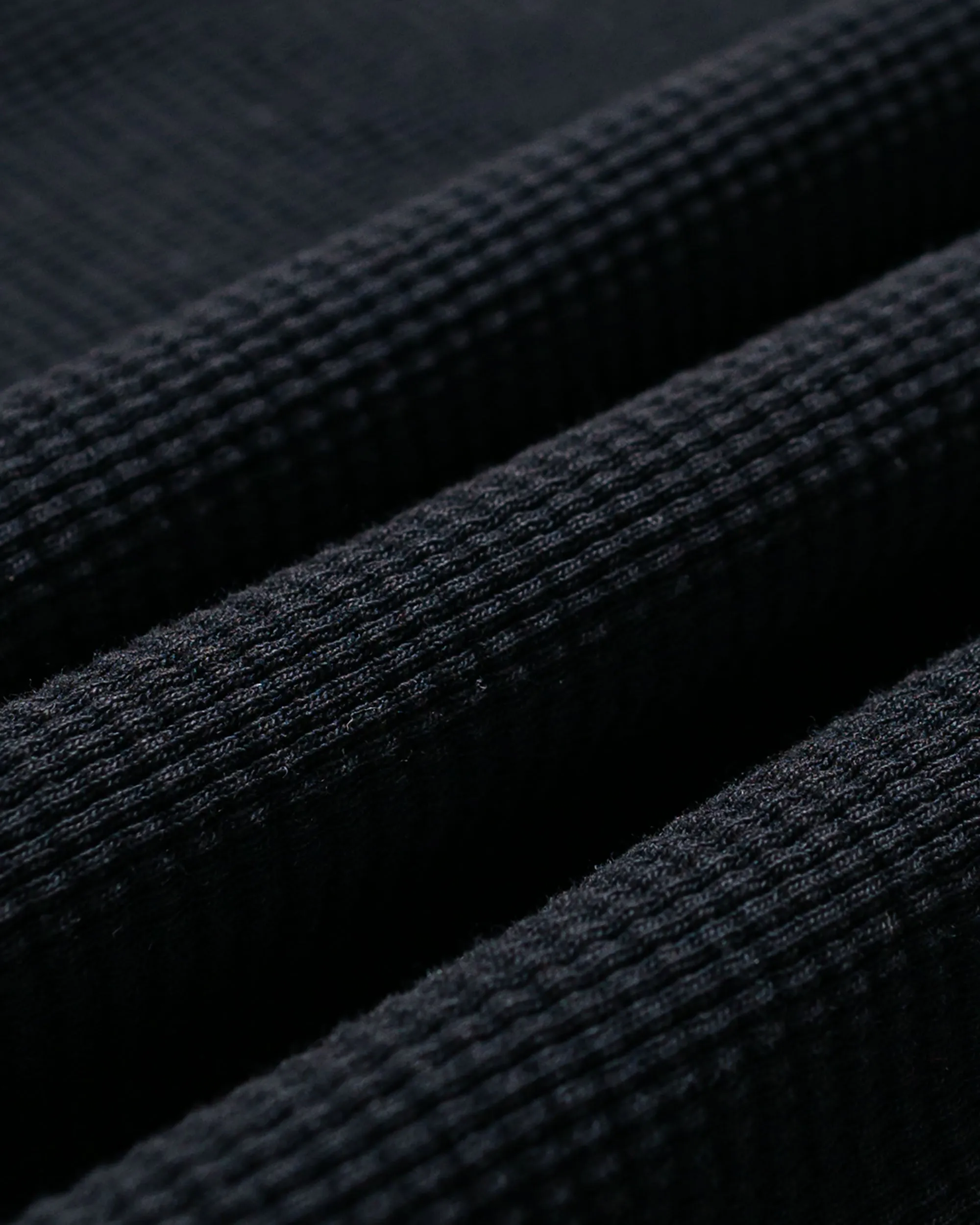 Randy's Garments Heavyweight Thermal Crewneck Black sold by Lost & Found product image thumbnail 5