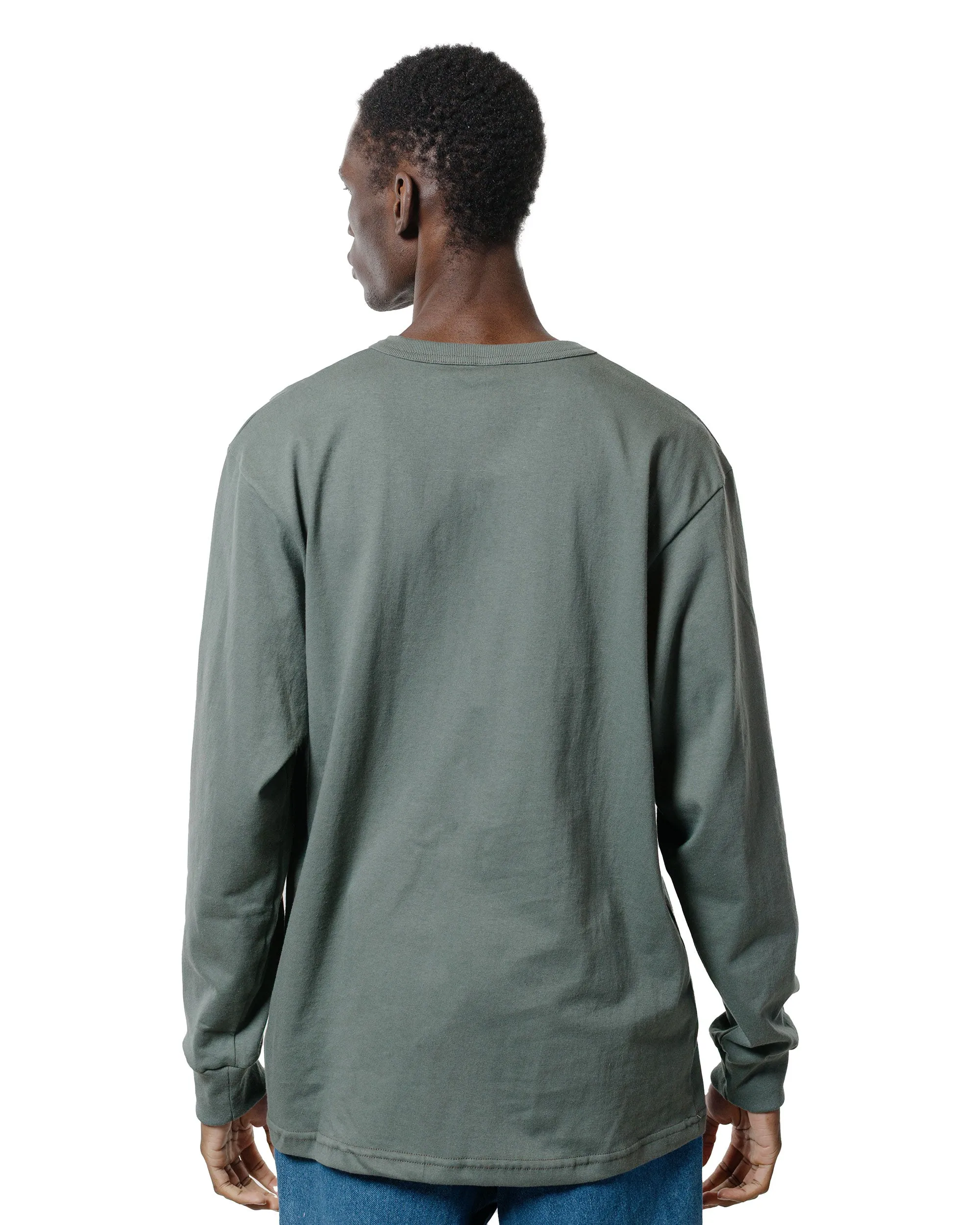 Randy's Garments Long-Sleeve Pocket Tee Light Green sold by Lost & Found product image thumbnail 3