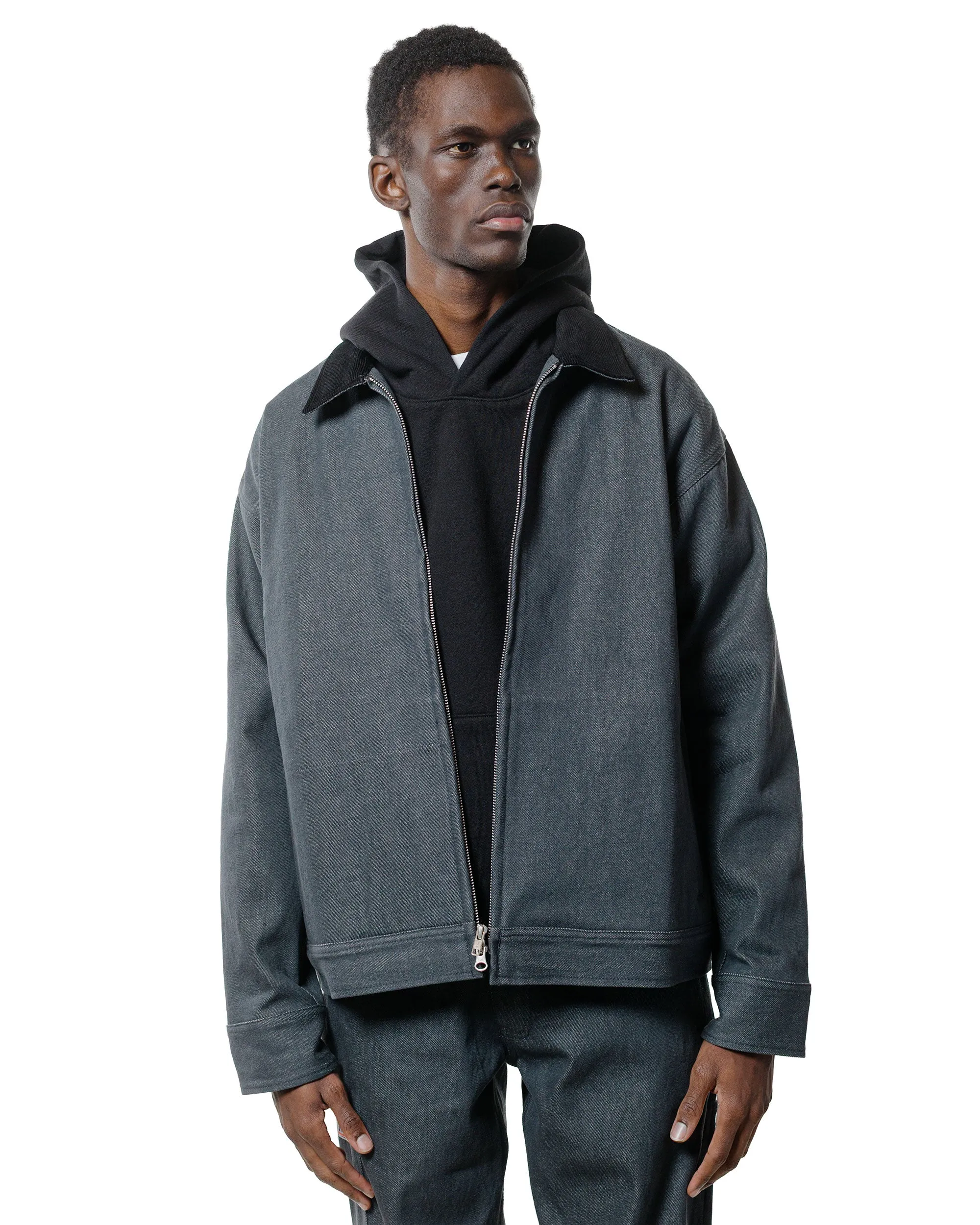 Randy's Garments Station Jacket Washed 13.5oz Cotton Charcoal Cone Denim sold by Lost & Found product image thumbnail 2