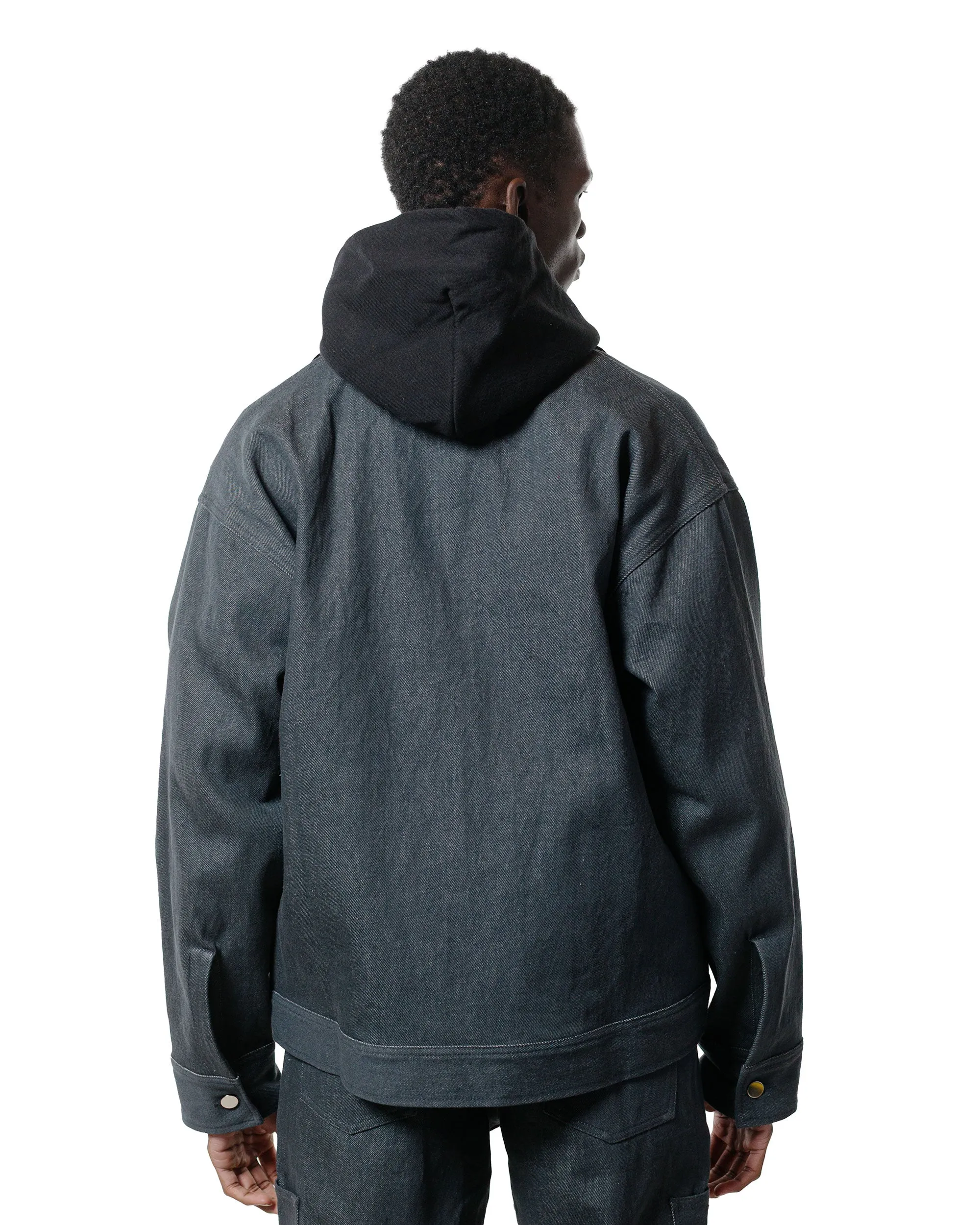 Randy's Garments Station Jacket Washed 13.5oz Cotton Charcoal Cone Denim sold by Lost & Found product image thumbnail 3