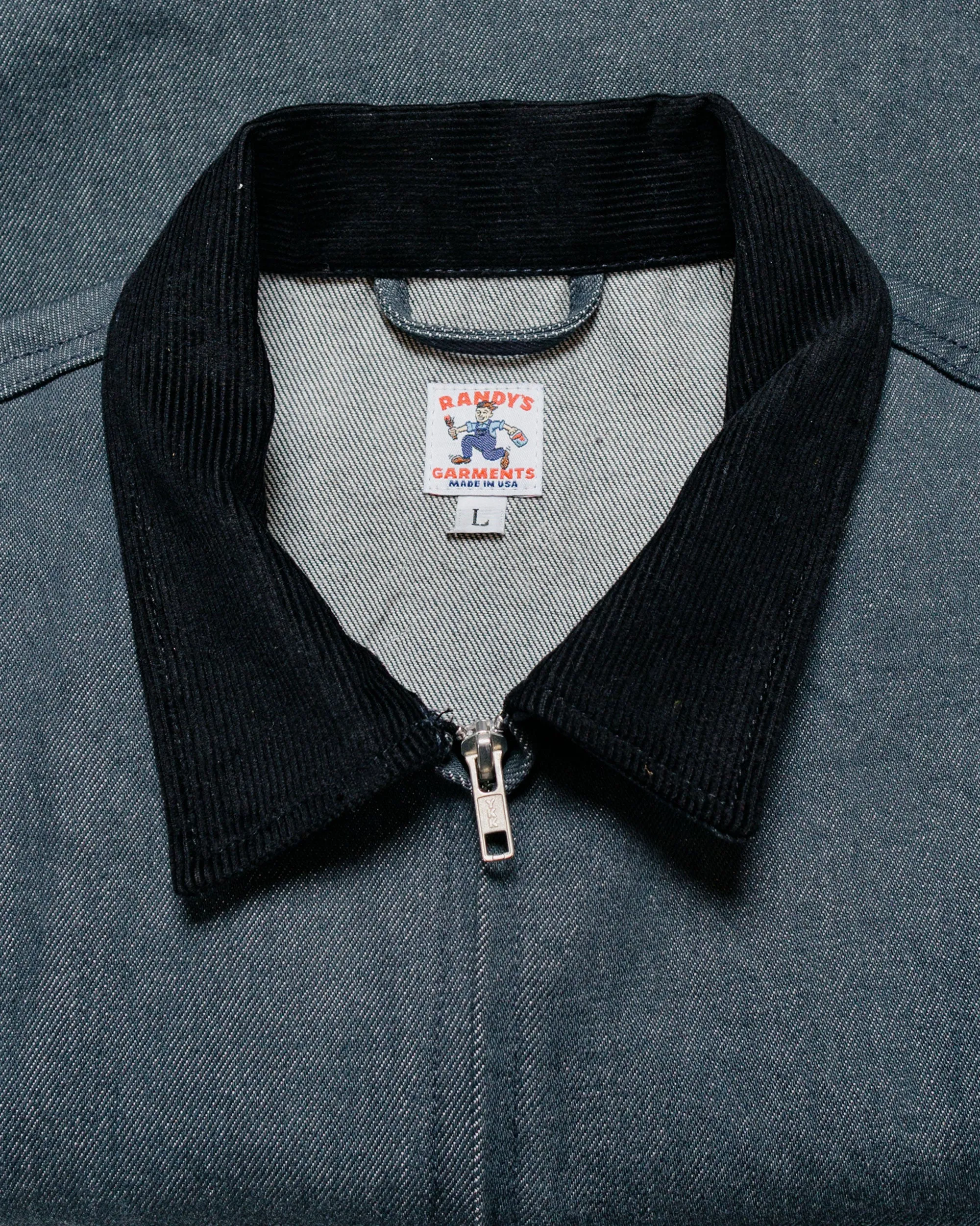 Randy's Garments Station Jacket Washed 13.5oz Cotton Charcoal Cone Denim sold by Lost & Found product image thumbnail 5