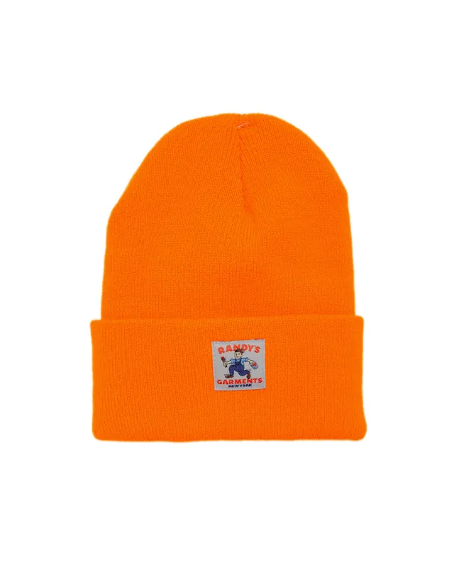 Randy's Garments 3M Thinsulate Beanie Hi-Vis Orange made by Lost & Found
