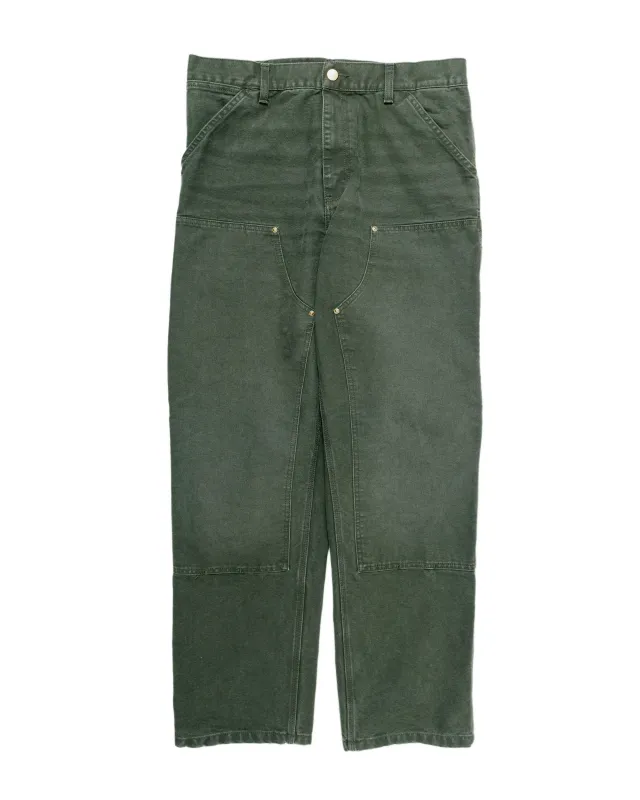 Carhartt W.I.P. Double Knee Pant Olive Stone Canvas sold by Lost & Found