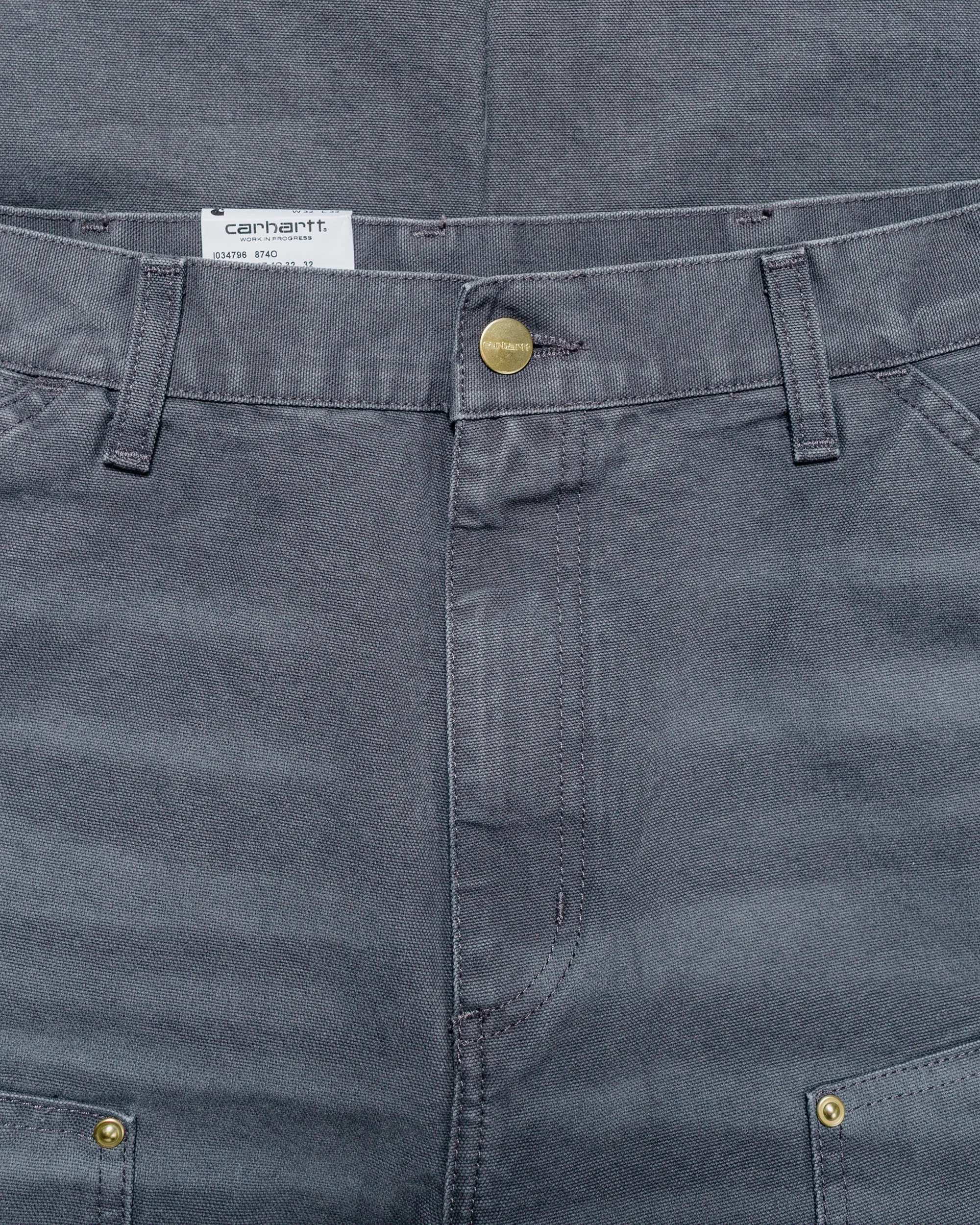 Carhartt W.I.P. Double Knee Pant Graphite Stone Canvas sold by Lost & Found product image thumbnail 5