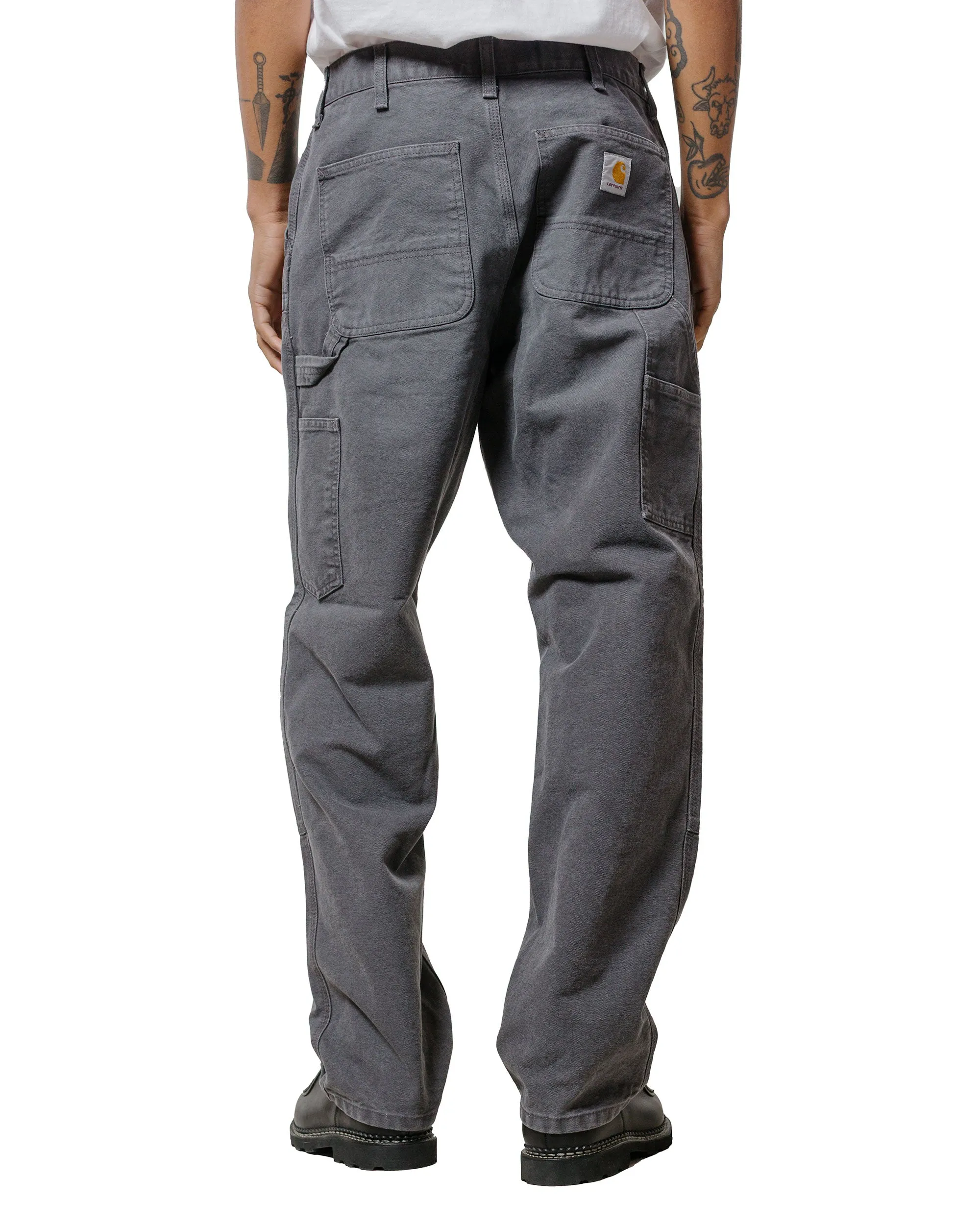 Carhartt W.I.P. Double Knee Pant Graphite Stone Canvas sold by Lost & Found product image thumbnail 3