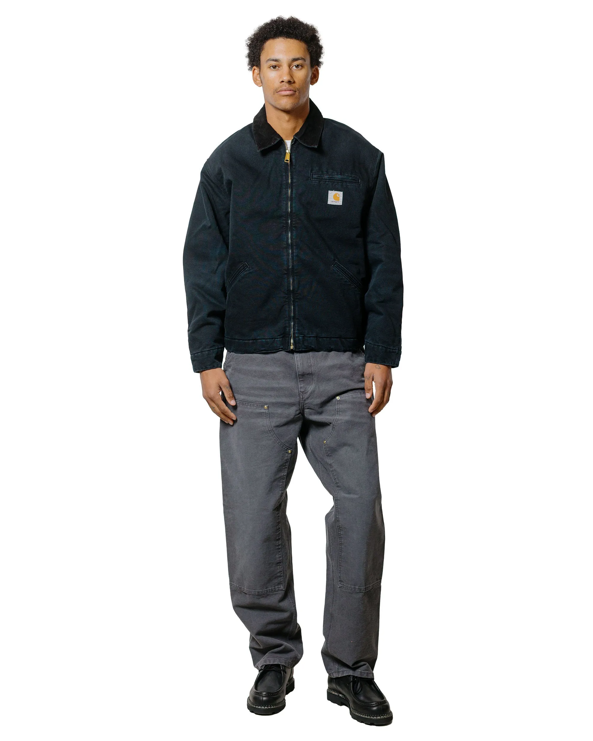 Carhartt W.I.P. Double Knee Pant Graphite Stone Canvas sold by Lost & Found product image thumbnail 4