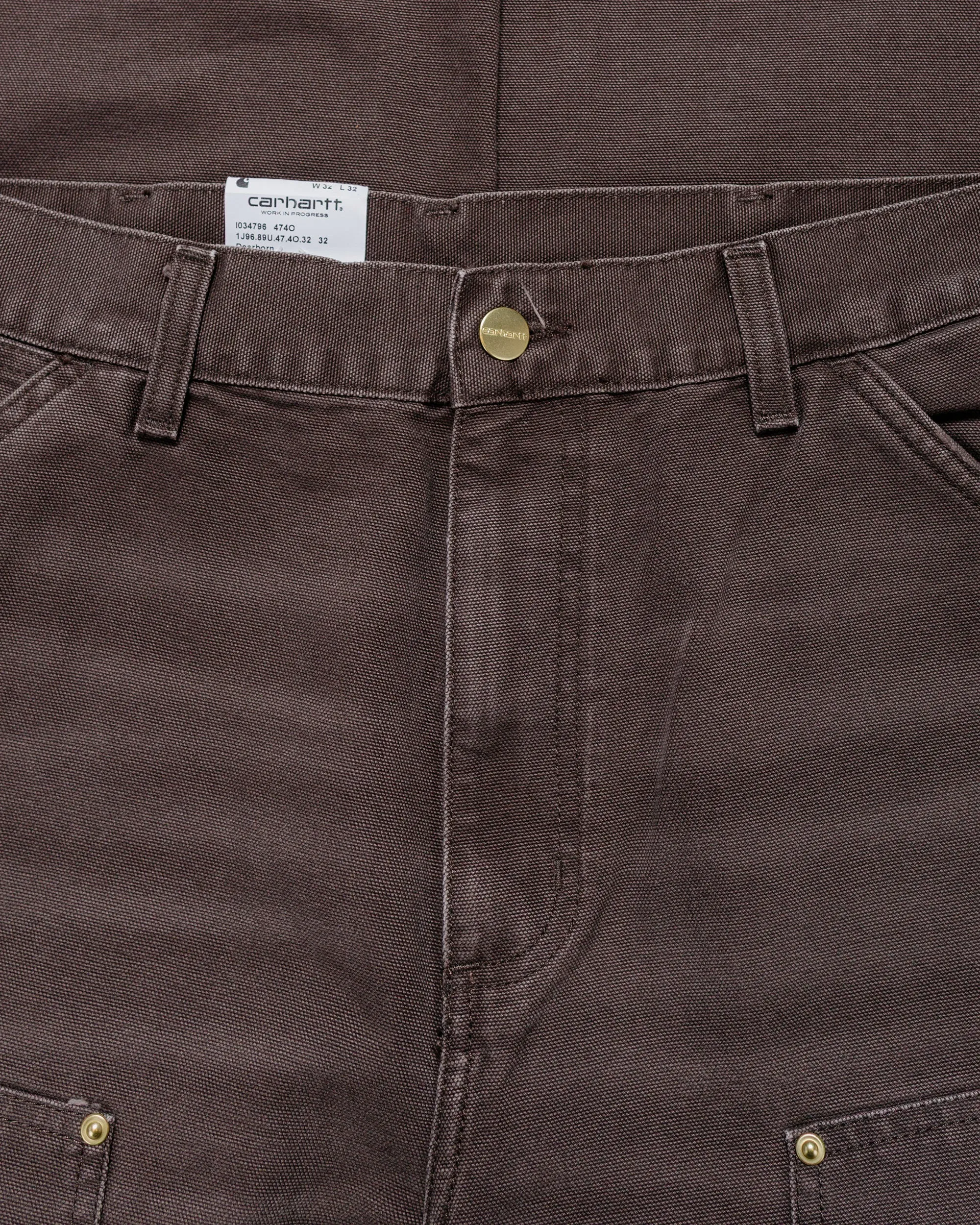 Carhartt W.I.P. Double Knee Pant Tobacco Stone Canvas sold by Lost & Found product image thumbnail 5