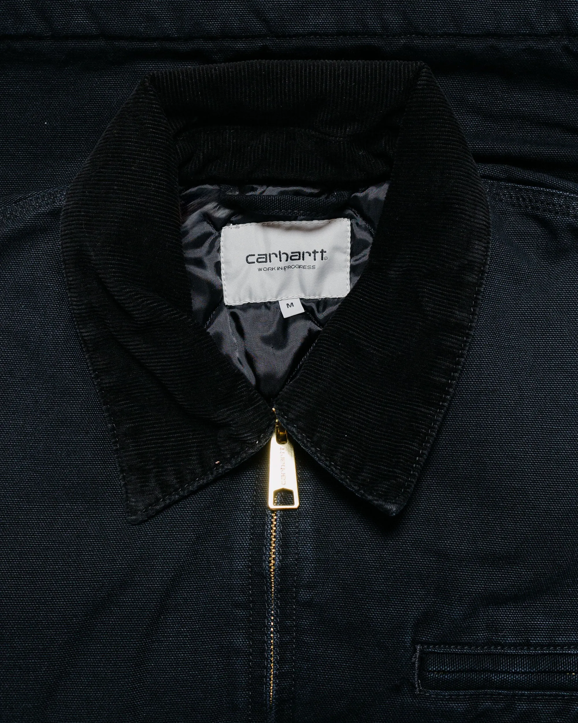 Carhartt W.I.P. OG Detroit Jacket Black/Black Stone Canvas sold by Lost & Found product image thumbnail 5