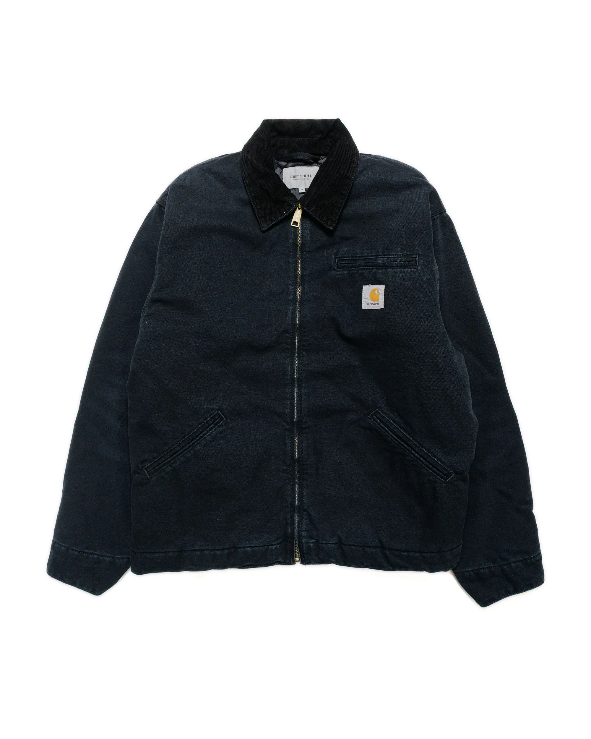 Carhartt W.I.P. OG Detroit Jacket Black/Black Stone Canvas sold by Lost & Found