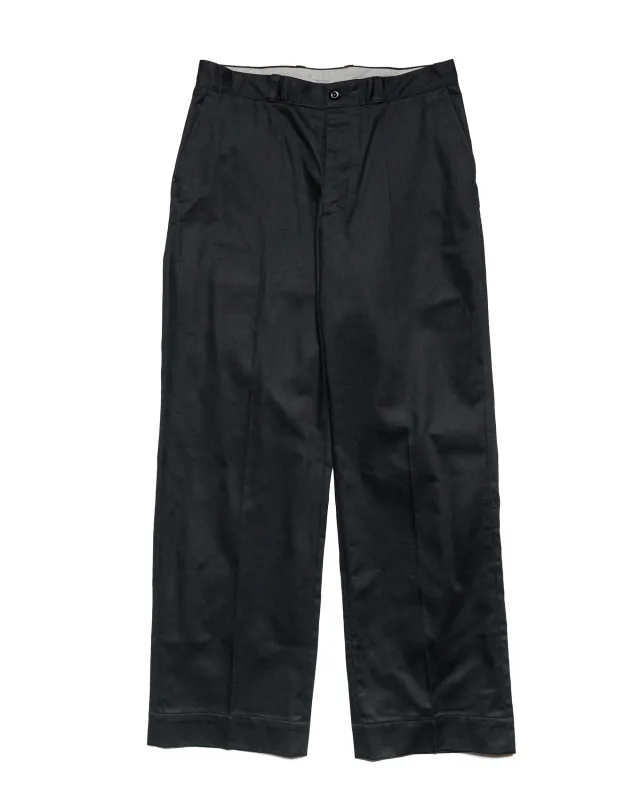 Phigvel Officer Trousers (Regular) Ink Black made by Lost & Found