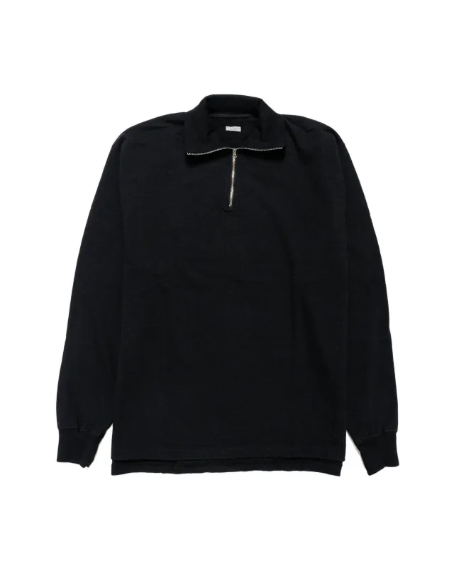 Phigvel Nep Half Zip Sporting Top Ink Black sold by Lost & Found