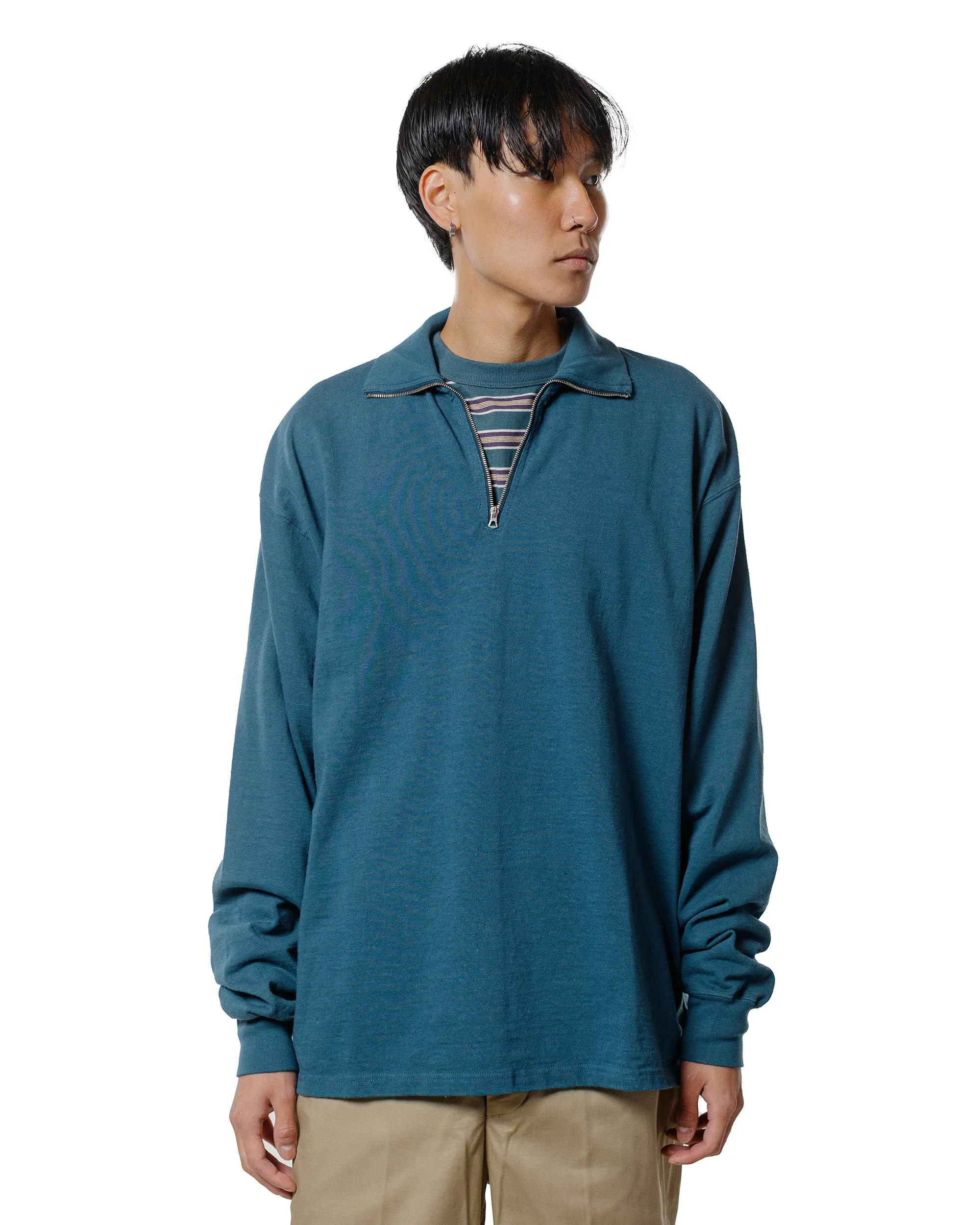 Phigvel Nep Half Zip Sporting Top Cerulean sold by Lost & Found product image thumbnail 2