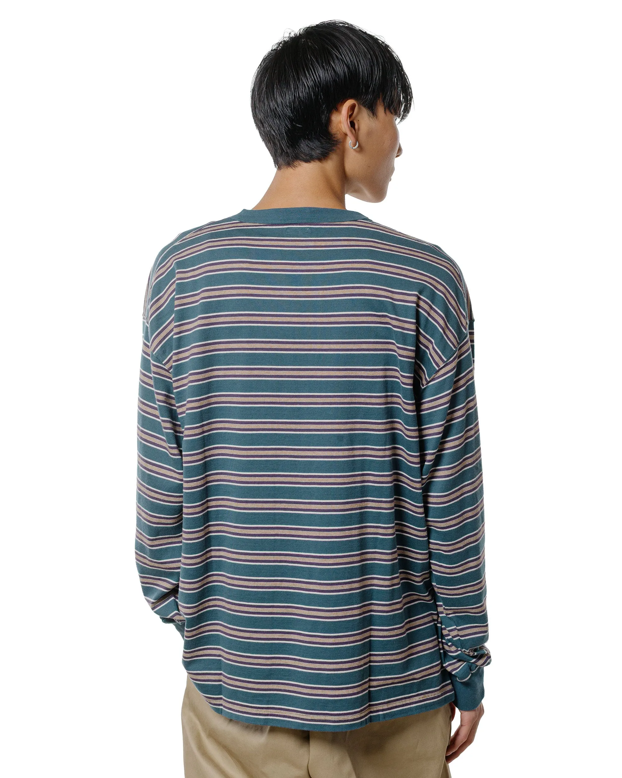 Phigvel Border Long Sleeve Top Cerulean/Purple sold by Lost & Found product image thumbnail 3