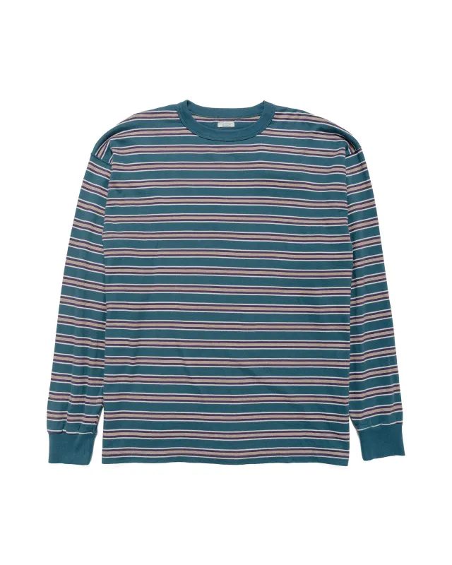 Phigvel Border Long Sleeve Top Cerulean/Purple sold by Lost & Found