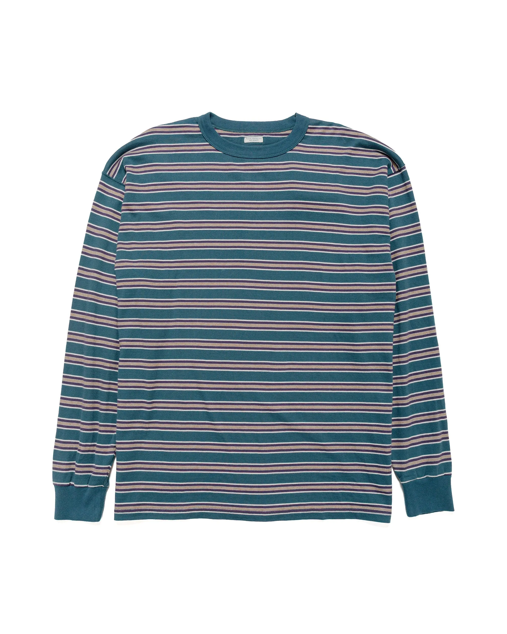Phigvel Border Long Sleeve Top Cerulean/Purple sold by Lost & Found