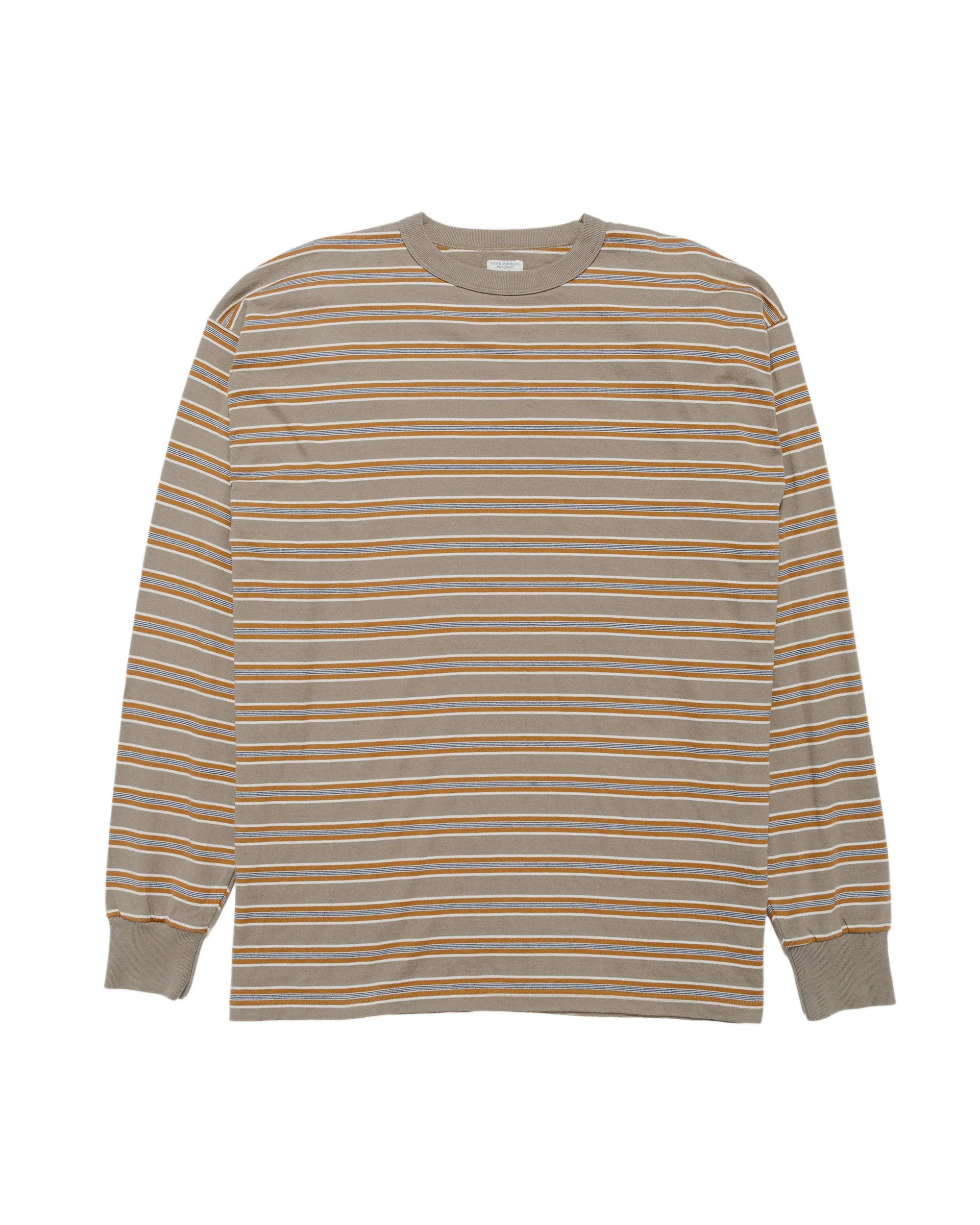 Phigvel Border Long Sleeve Top Taupe Beige/Russett sold by Lost & Found