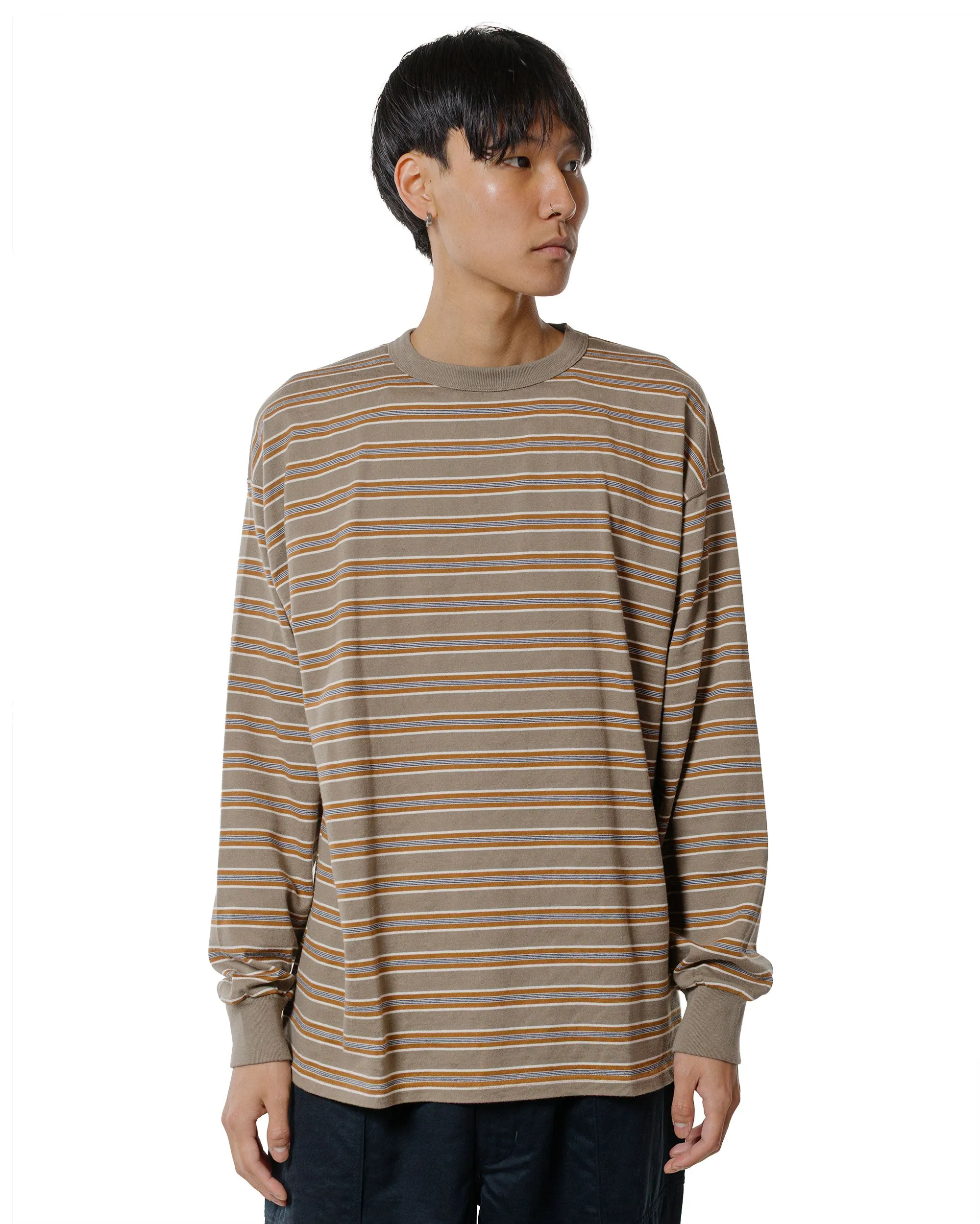 Phigvel Border Long Sleeve Top Taupe Beige/Russett sold by Lost & Found product image thumbnail 2