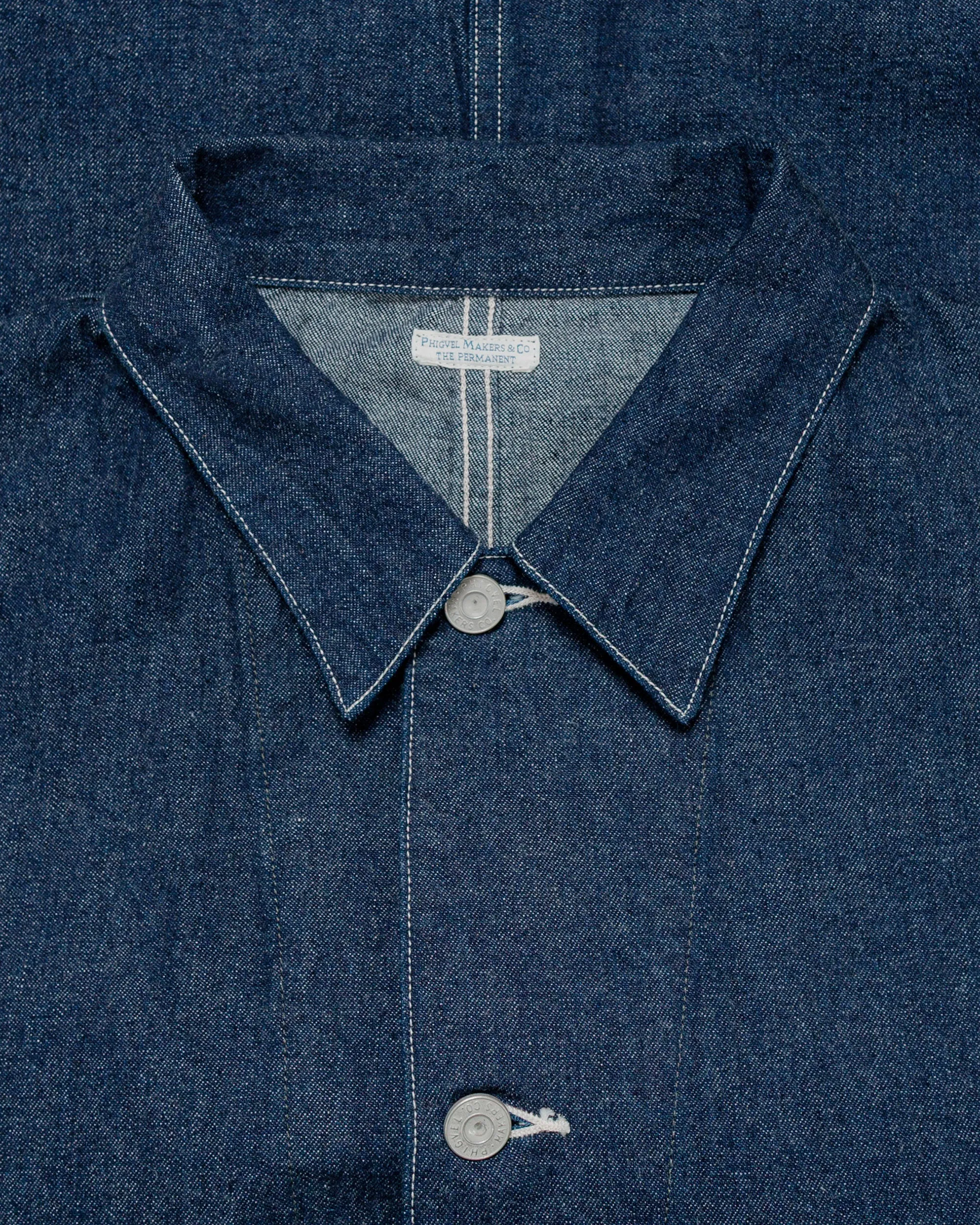Phigvel Denim Chore Jacket Indigo sold by Lost & Found product image thumbnail 5