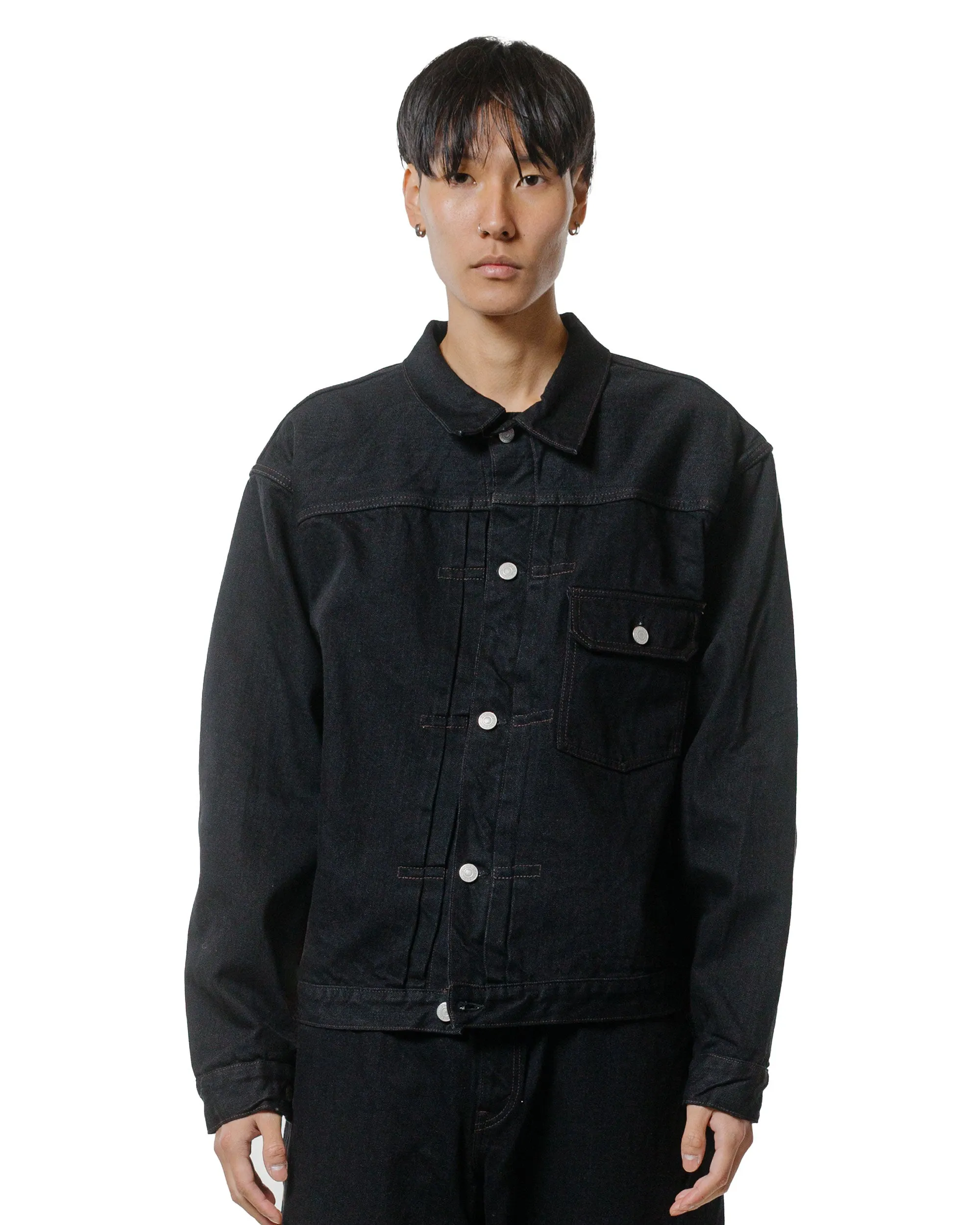 CIOTA Single Pocket Denim Jacket Black One Wash sold by Lost & Found product image thumbnail 2
