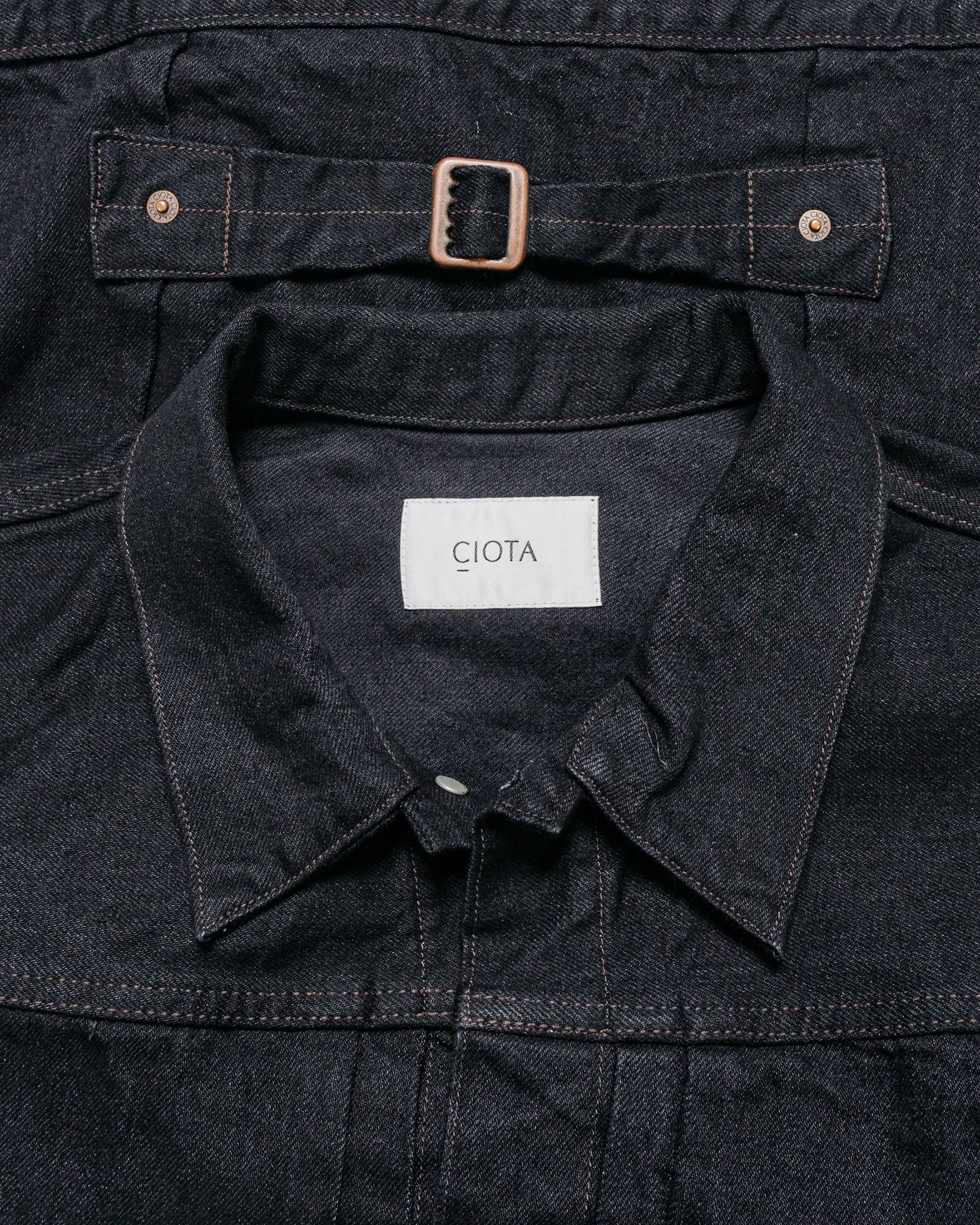 CIOTA Single Pocket Denim Jacket Black One Wash sold by Lost & Found product image thumbnail 4