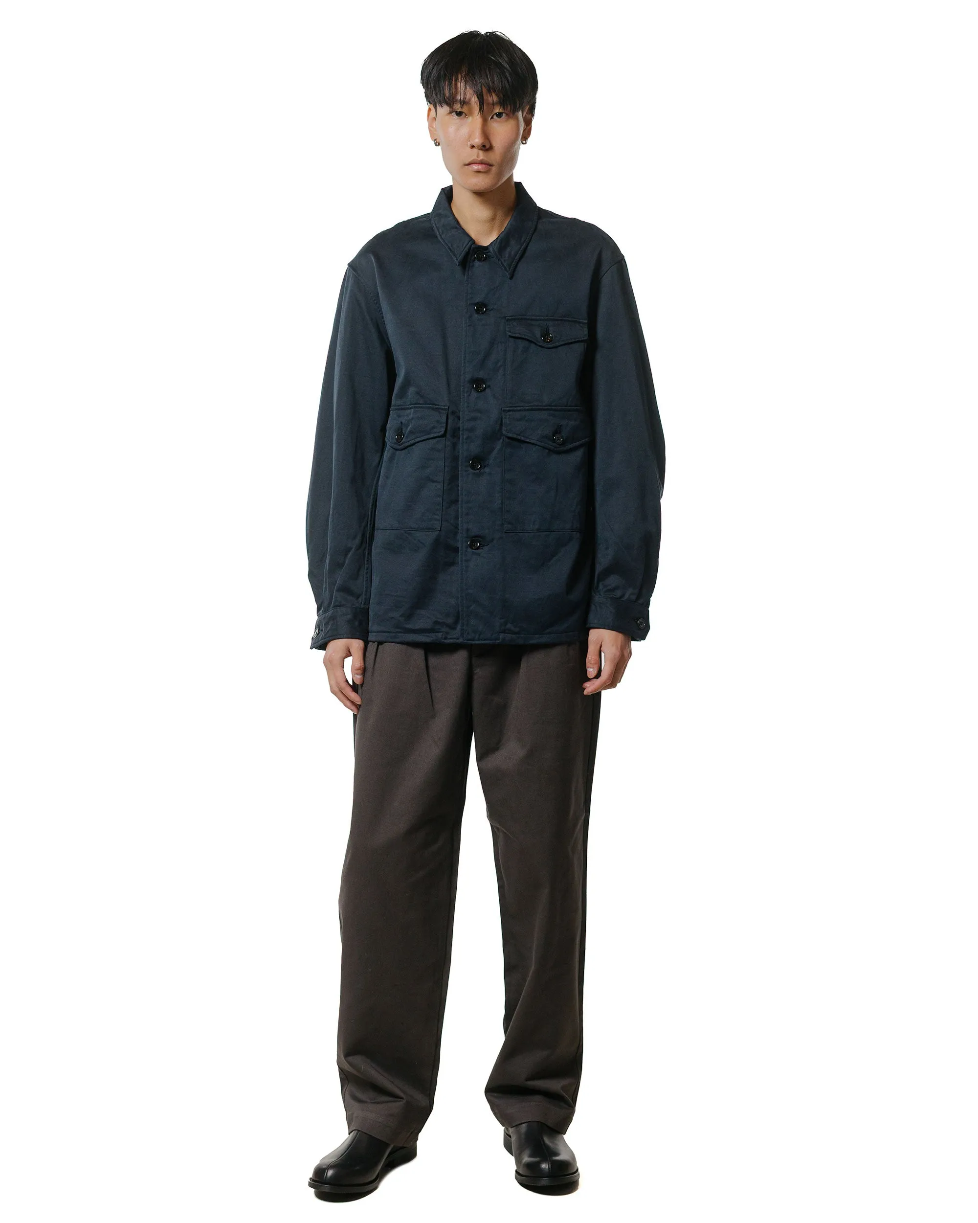 CIOTA 2 Tuck Chino Cloth Pants (Stone Wash) Charcoal Grey sold by Lost & Found product image thumbnail 4
