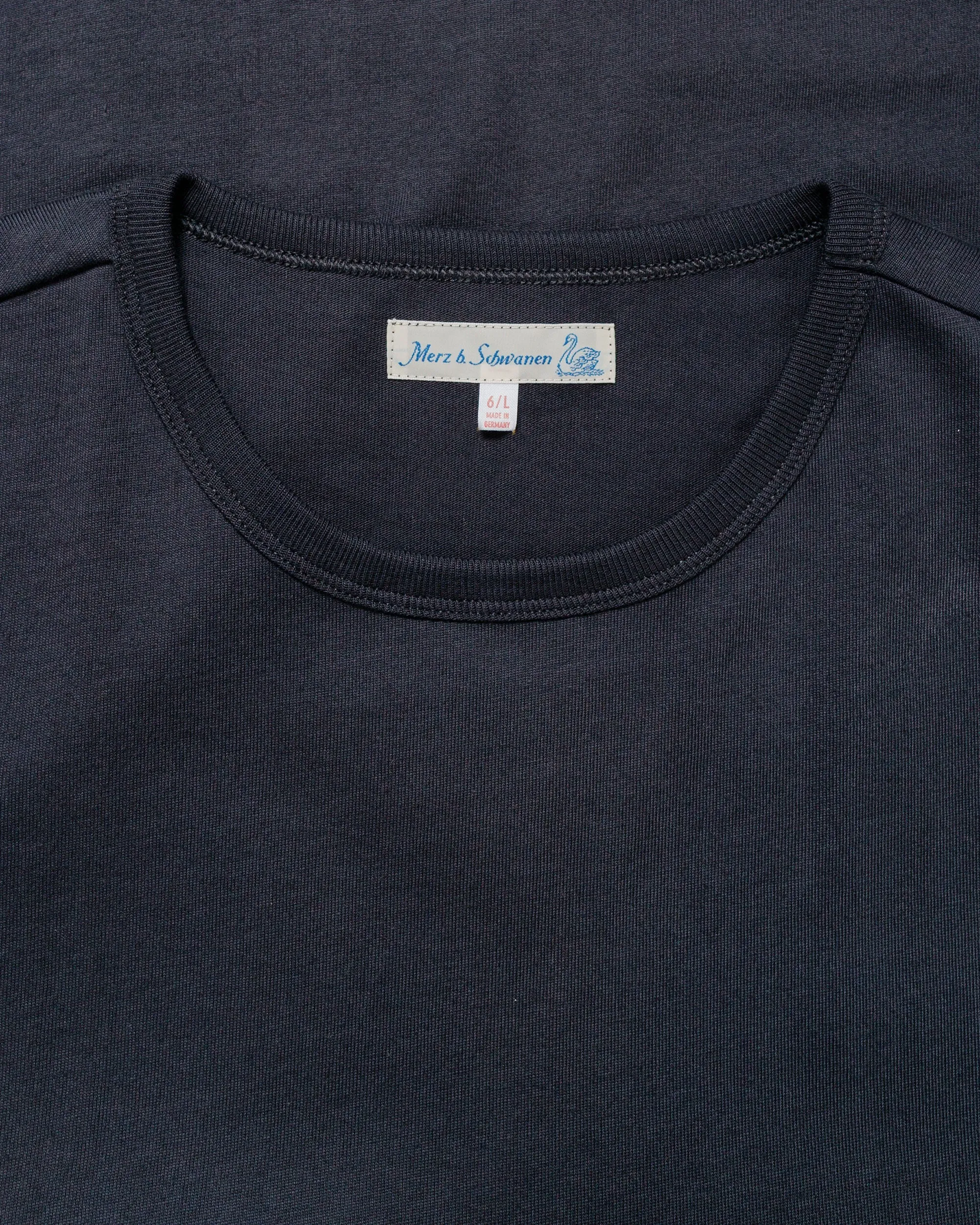 Merz B. Schwanen 2M15 Vintage Machine Refined T-Shirt Charcoal sold by Lost & Found product image thumbnail 4