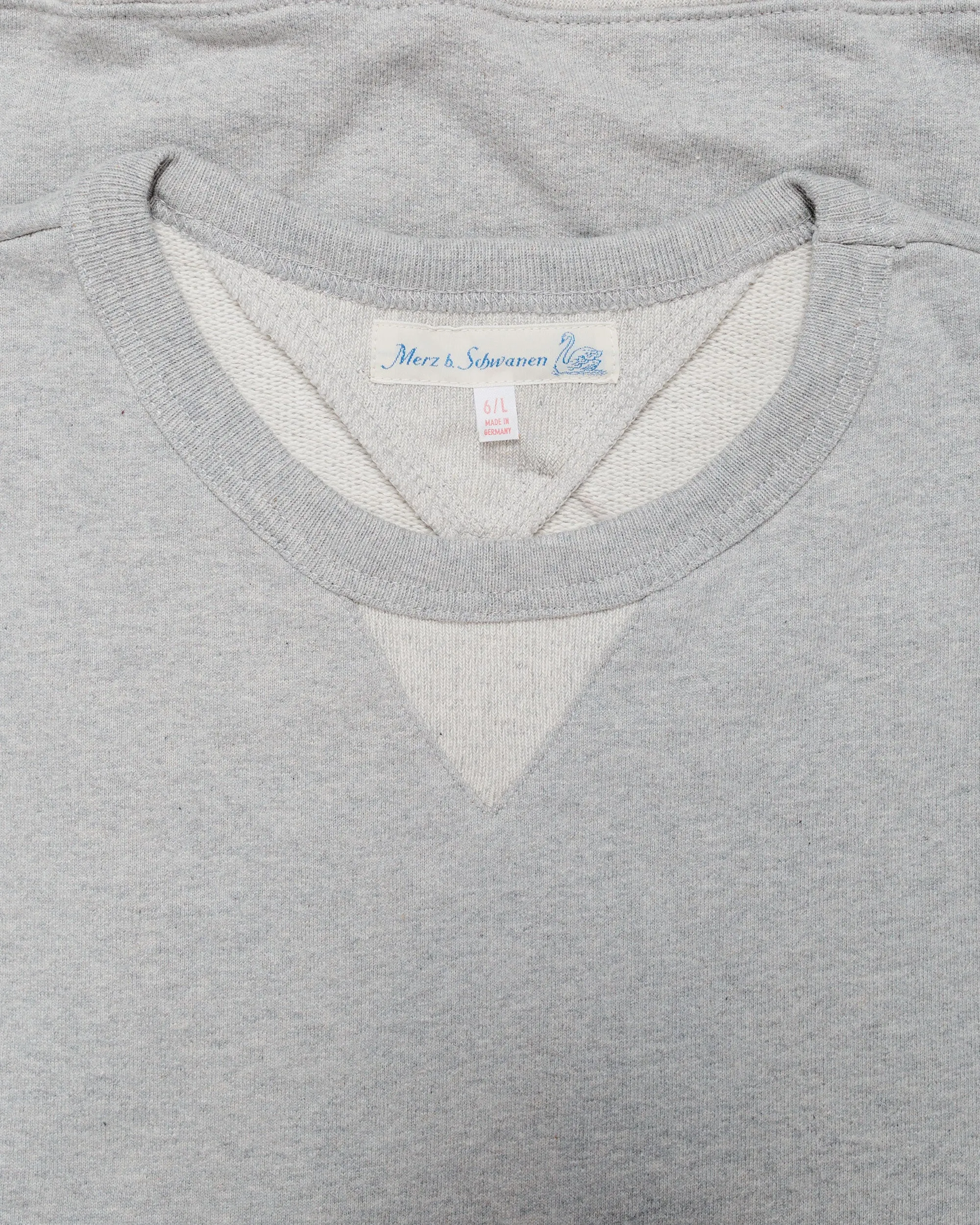 Merz B. Schwanen 3M46 Vintage Machine Fleece Sweatshirt Grey Melange sold by Lost & Found product image thumbnail 4