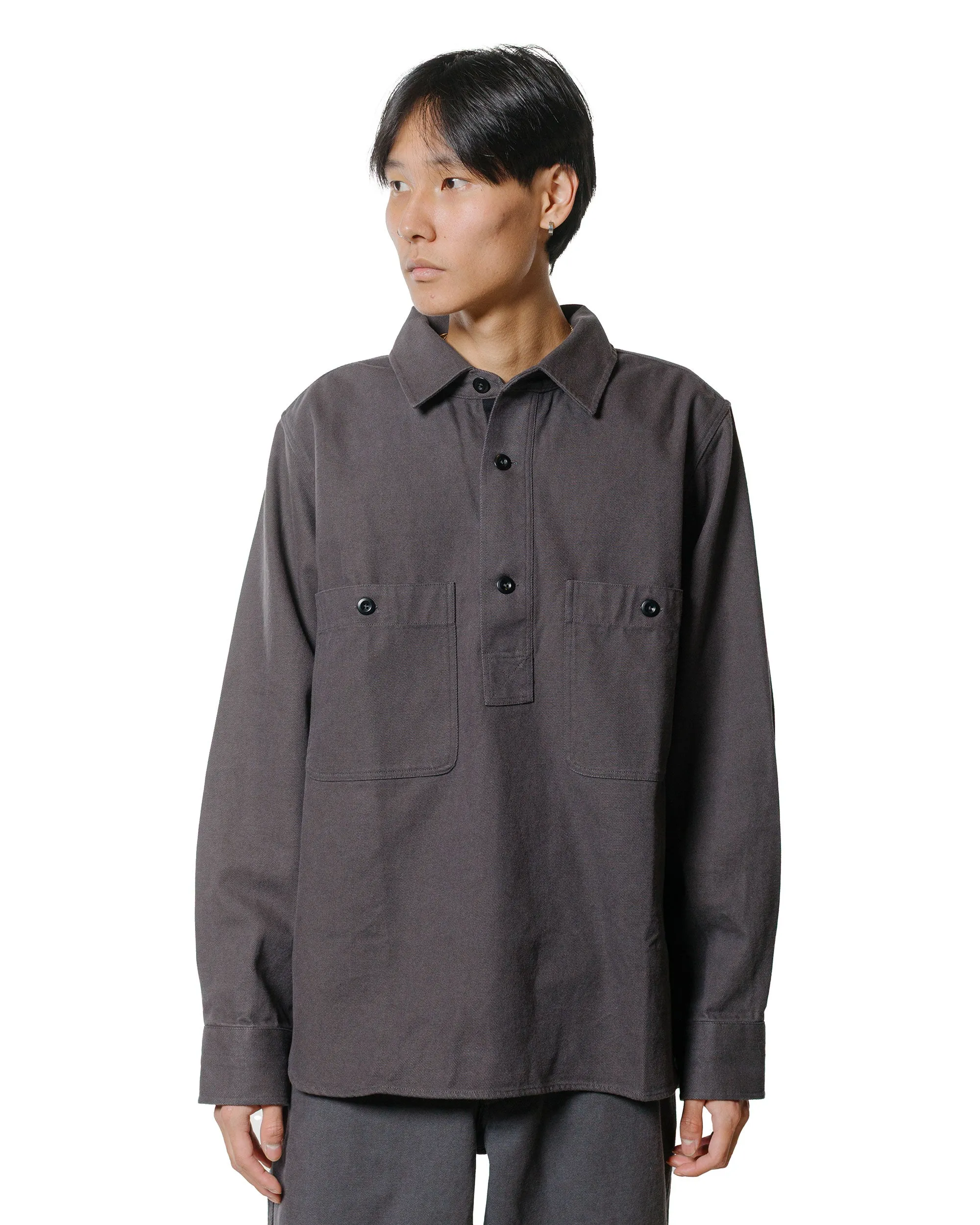 MHL Overhead Shirt Cotton Wool Drill Graphite sold by Lost & Found product image thumbnail 2