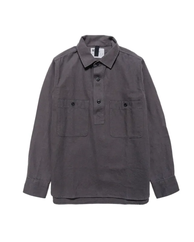 MHL Overhead Shirt Cotton Wool Drill Graphite sold by Lost & Found