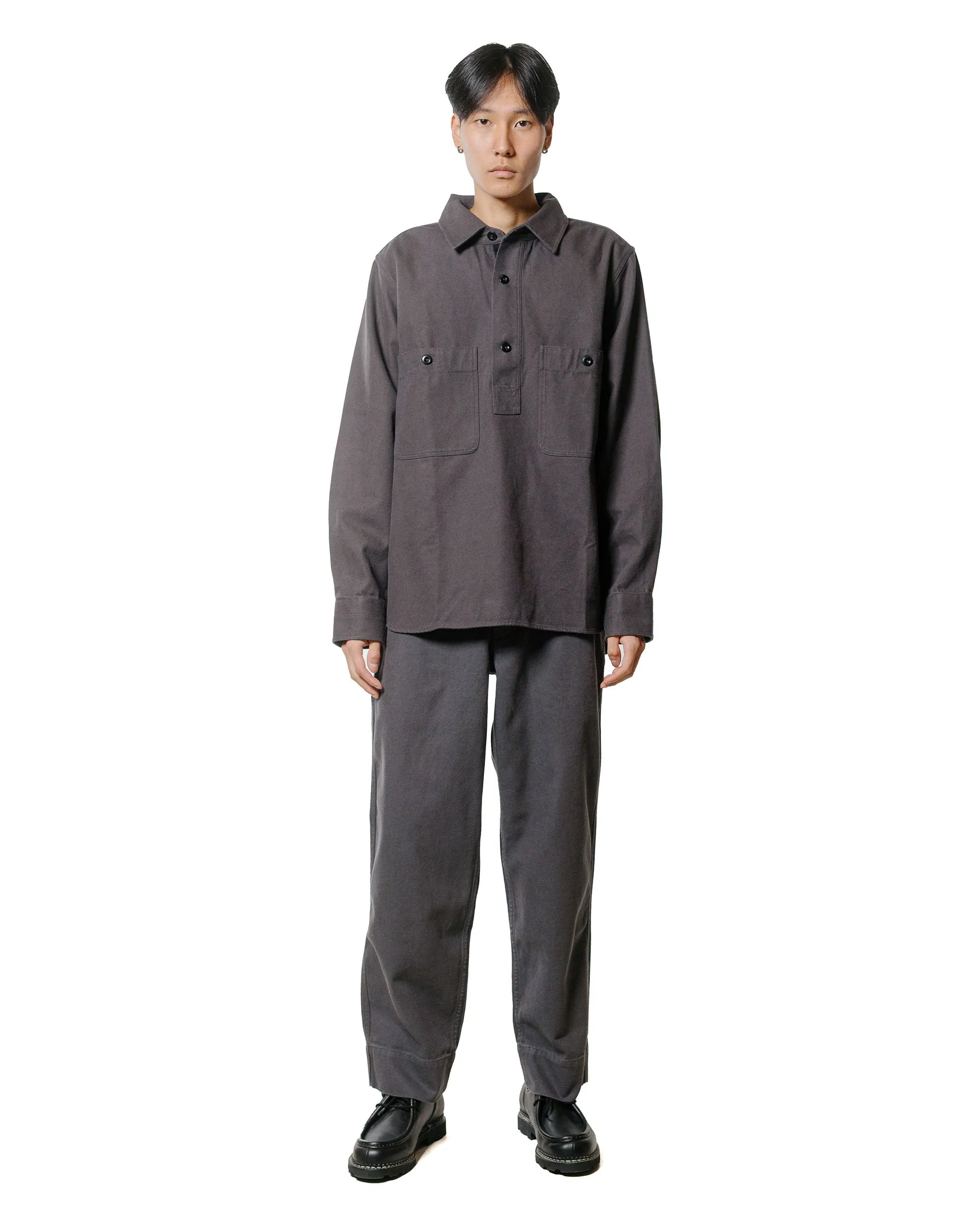 MHL Overhead Shirt Cotton Wool Drill Graphite sold by Lost & Found product image thumbnail 4