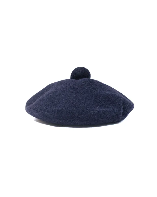 MHL Tam O Shanter Lambswool Dark Navy sold by Lost & Found