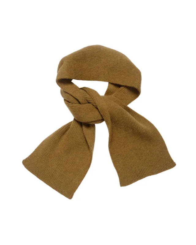 MHL Brushed Scarf Soft Shetland Wool Ochre sold by Lost & Found
