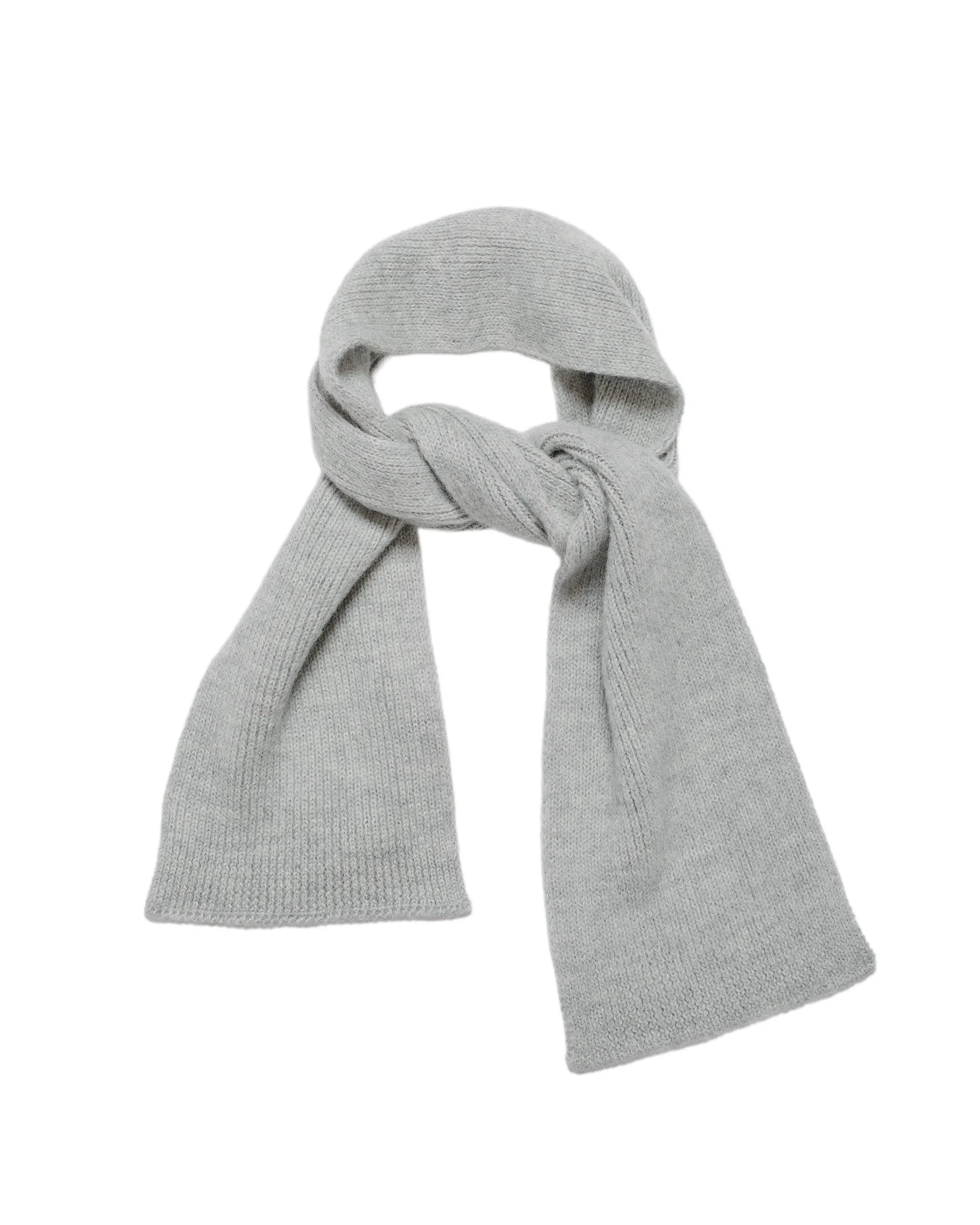 MHL Brushed Scarf Soft Shetland Wool Light Grey sold by Lost & Found